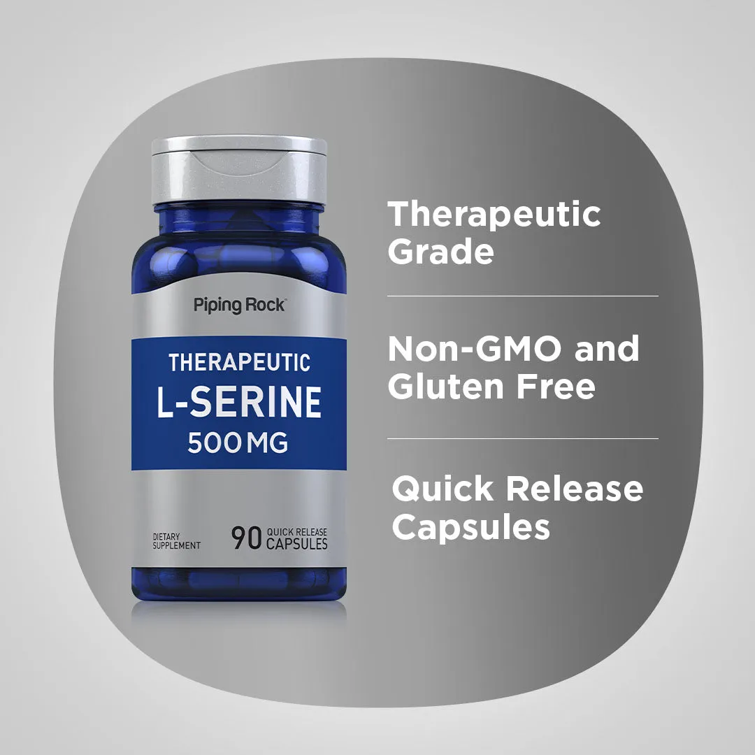 L-Serine, 500 mg, 90 Quick Release Capsules