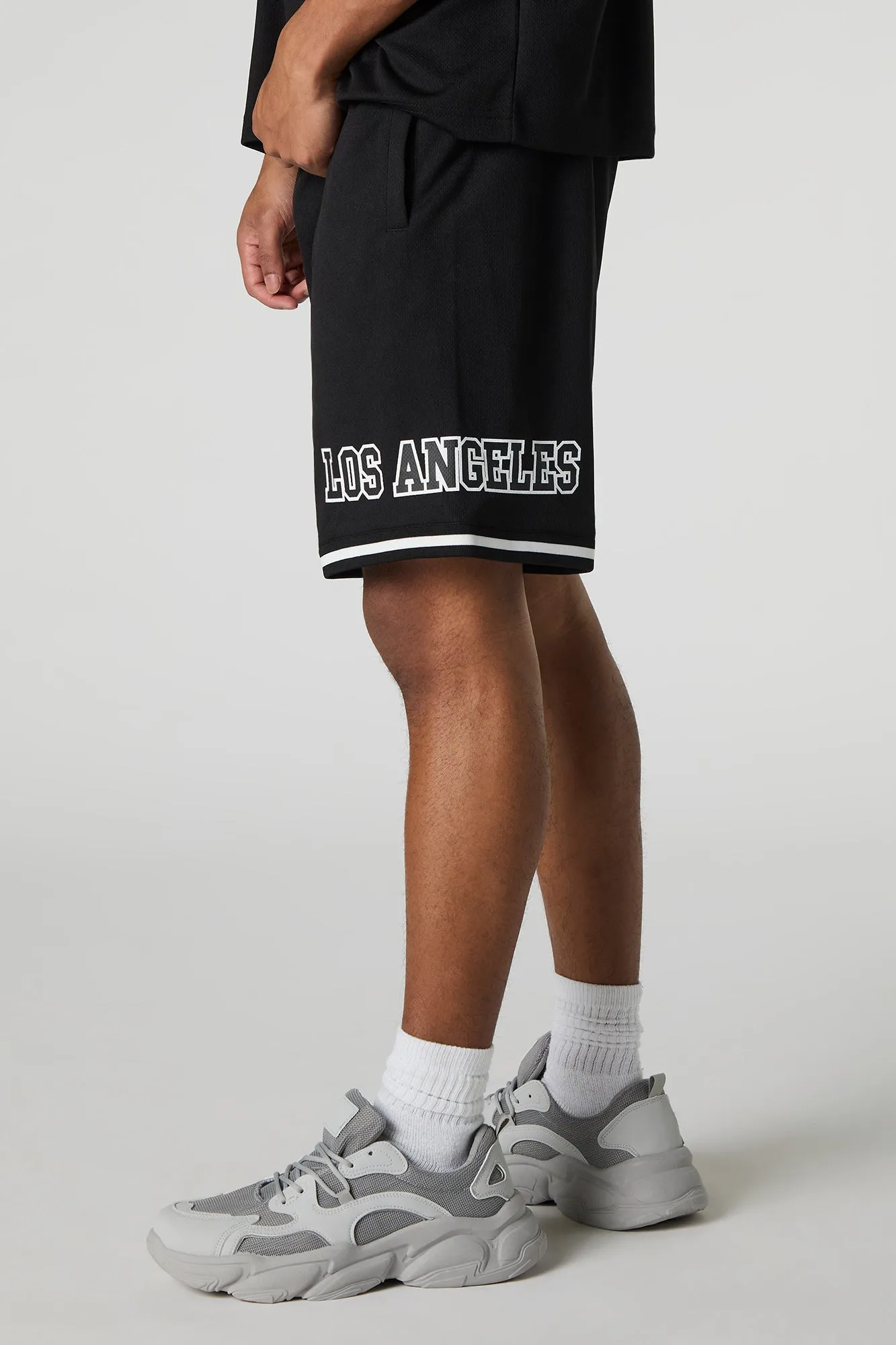 LA Graphic Mesh Active Short