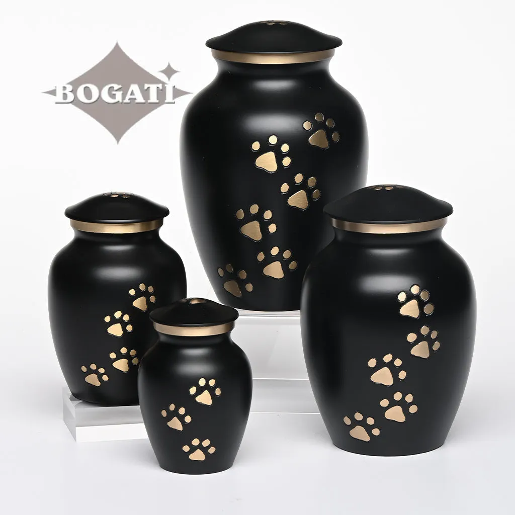 LARGE Brass Pet Urn - "Paws to Heaven"