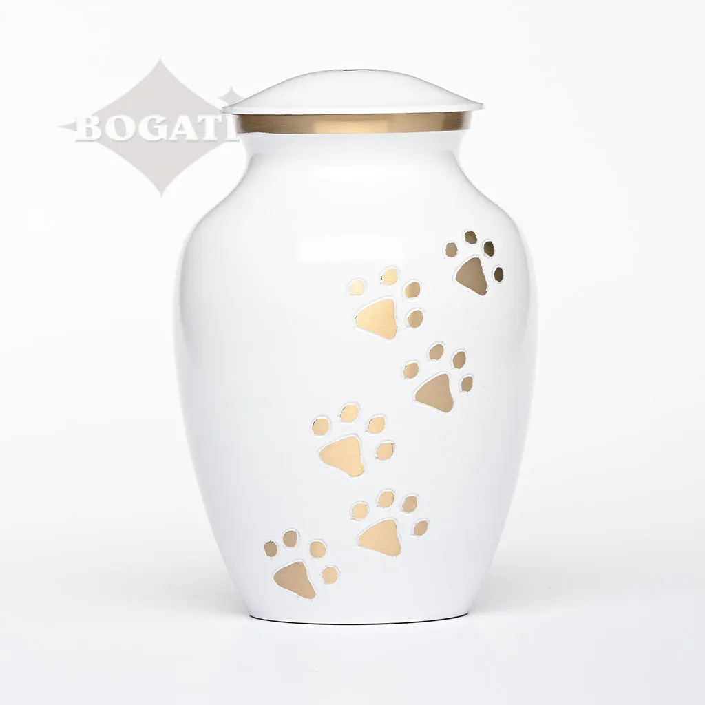 LARGE Brass Pet Urn - "Paws to Heaven"