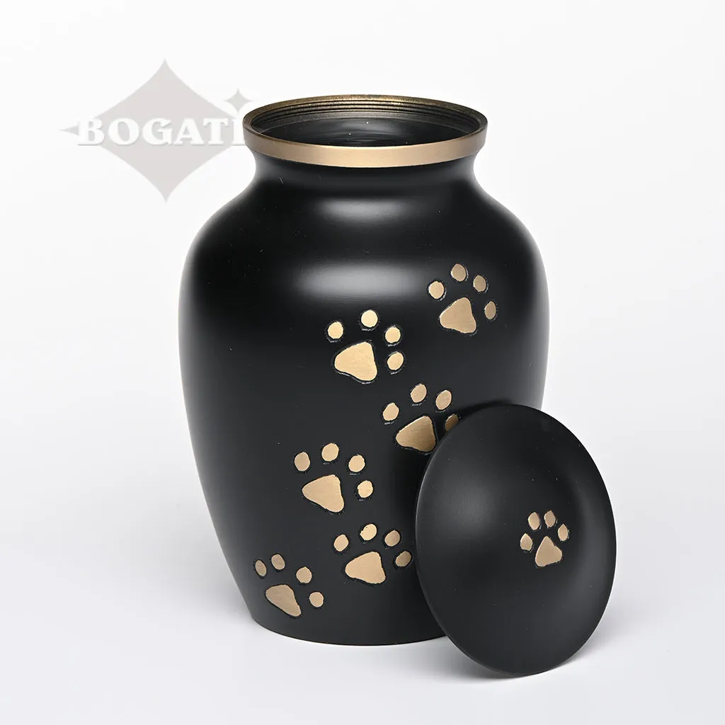 LARGE Brass Pet Urn - "Paws to Heaven"