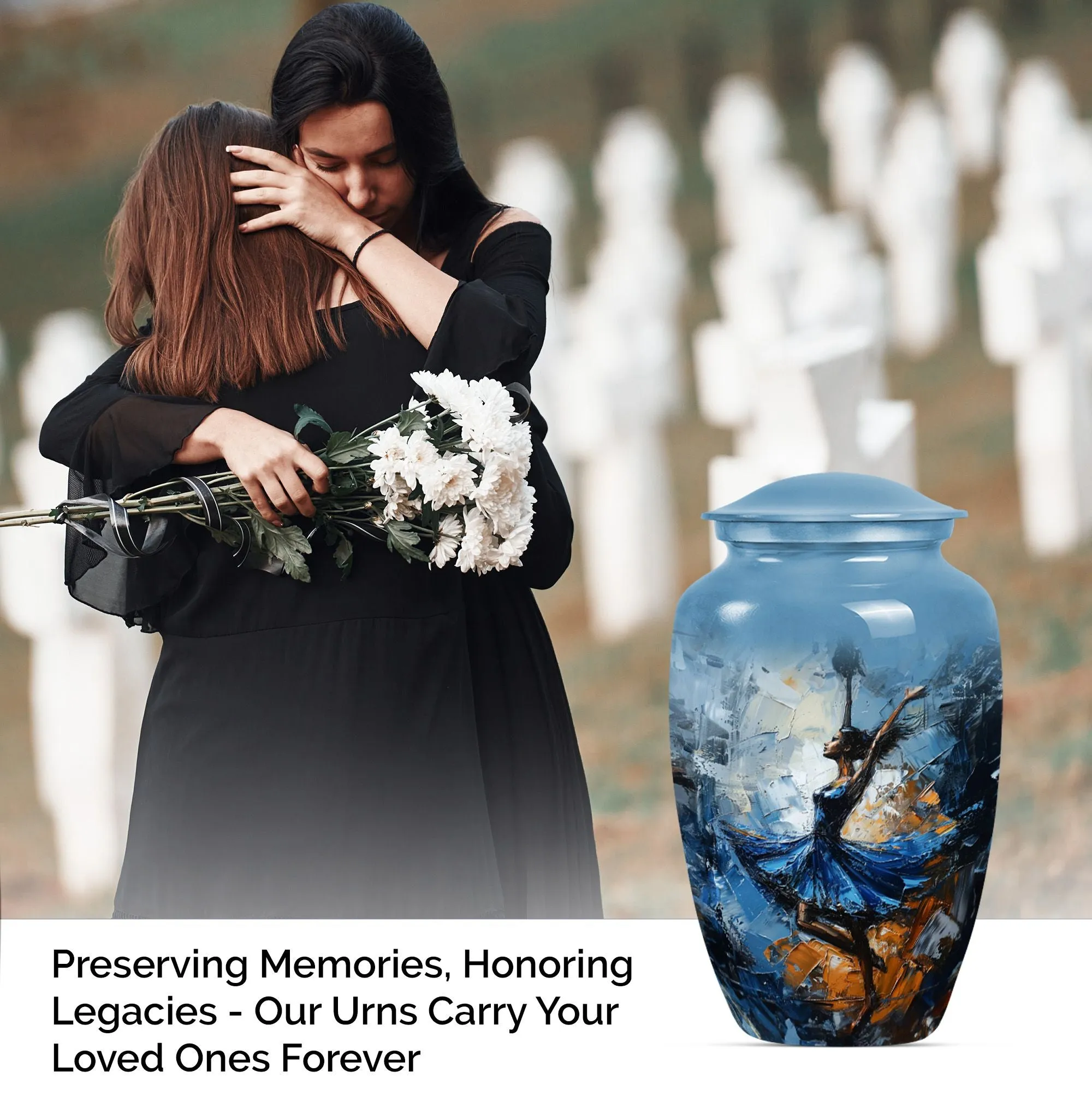 Large Capacity Burial Urn for an Honourable Farewell