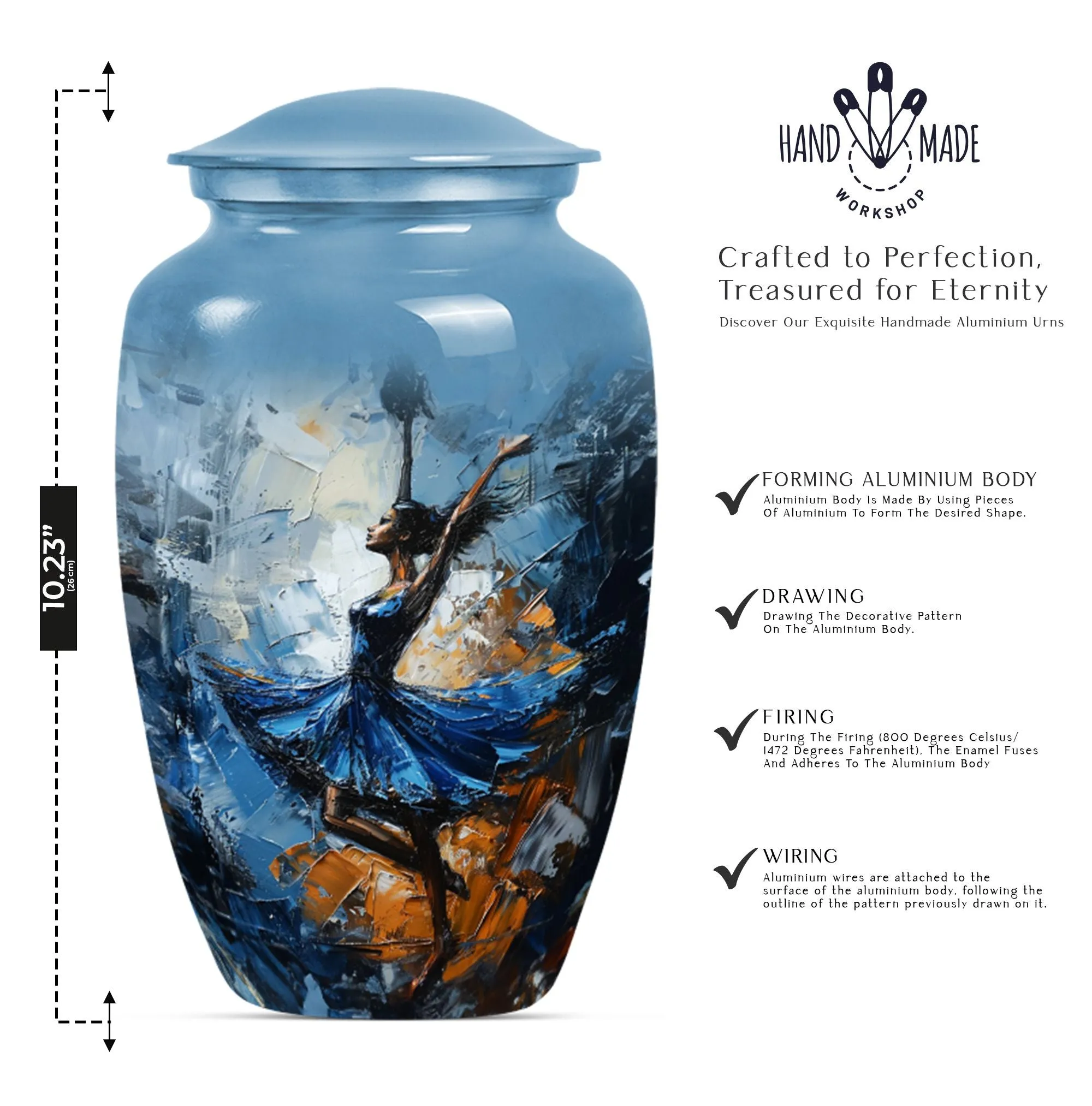 Large Capacity Burial Urn for an Honourable Farewell