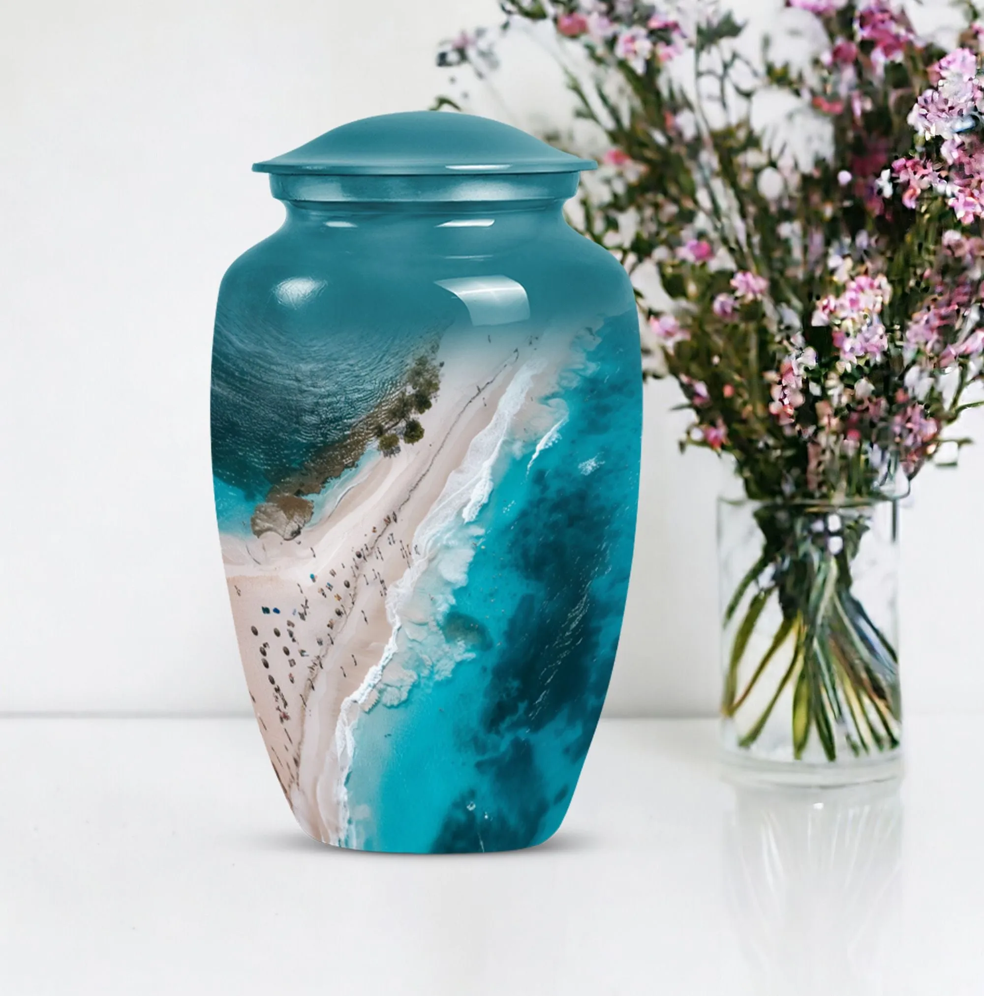 Lasting Tribute Beach Urn - Cherished Cremation Urn for Women