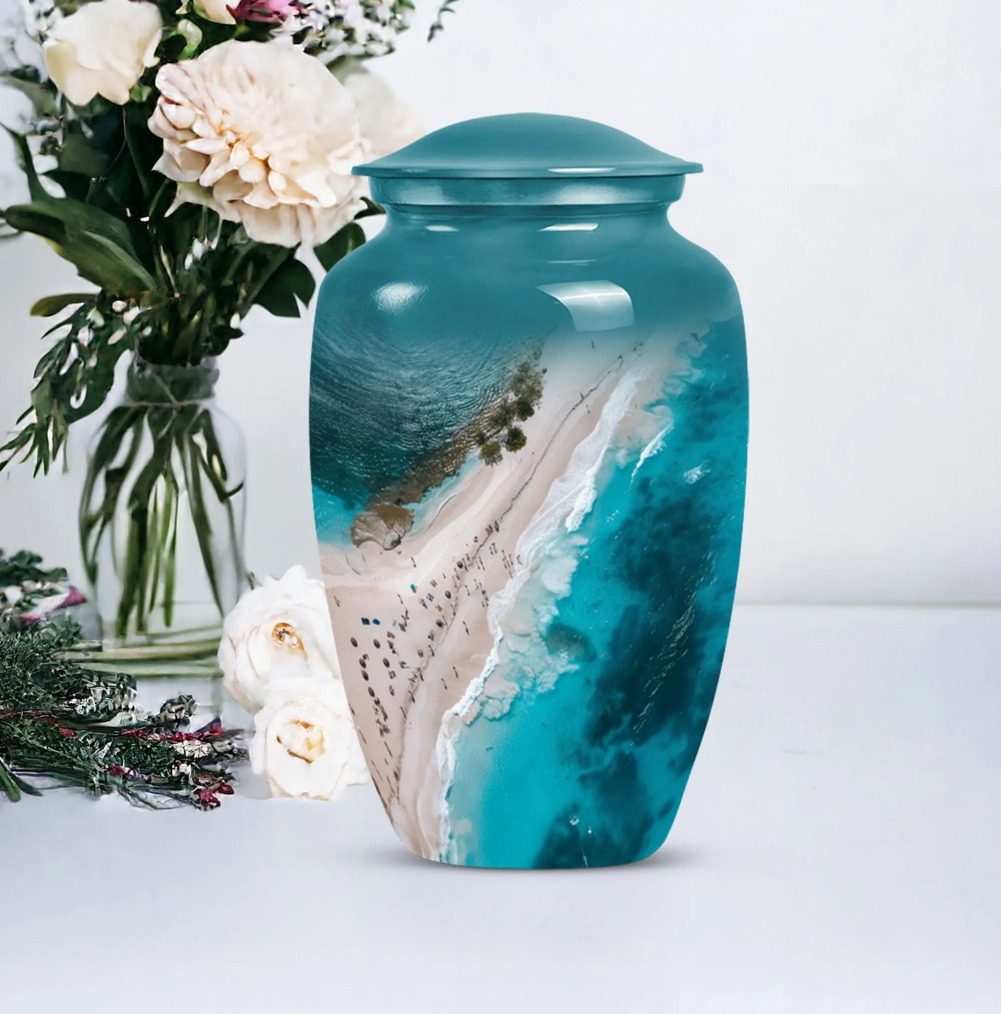 Lasting Tribute Beach Urn - Cherished Cremation Urn for Women