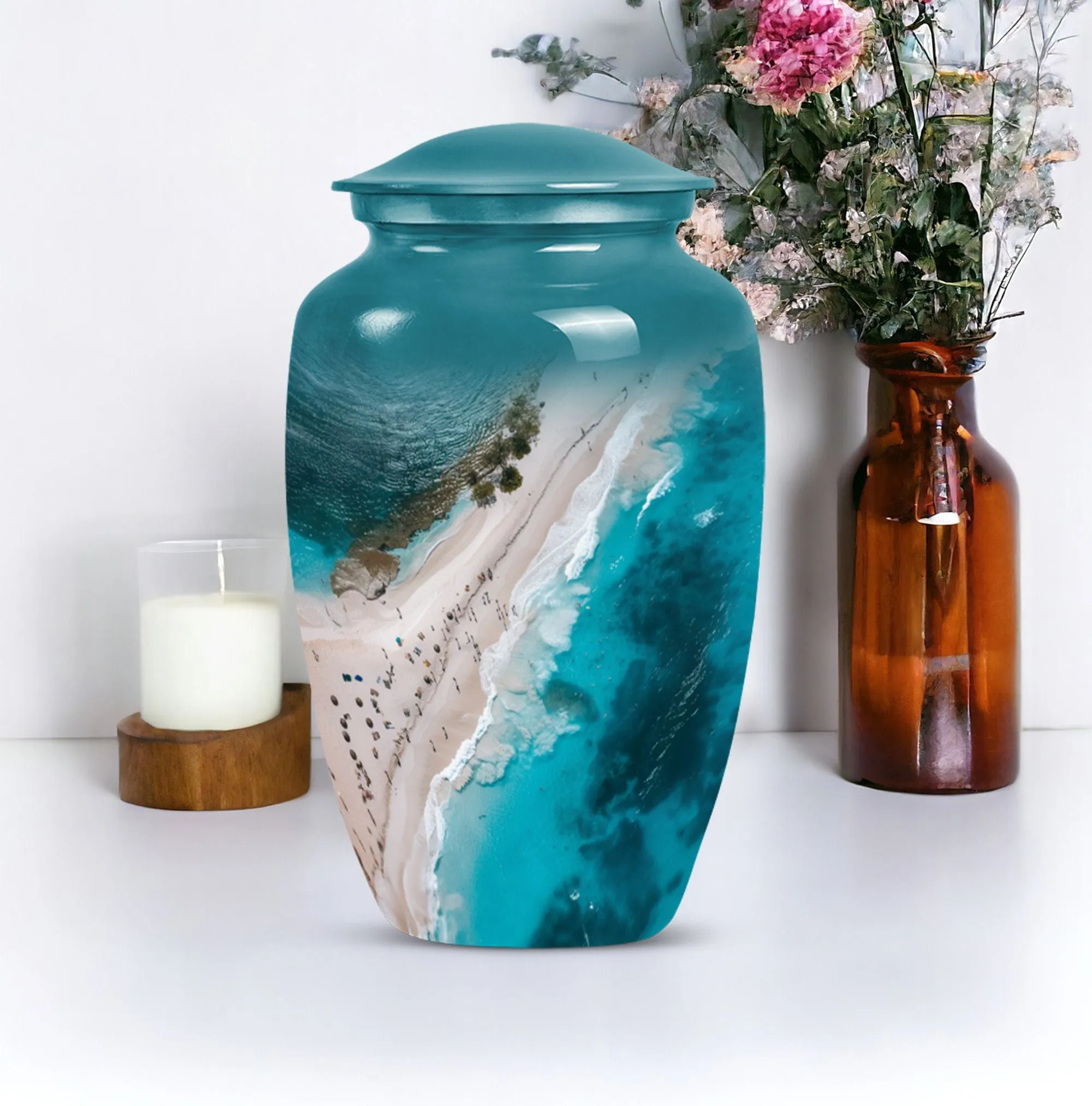 Lasting Tribute Beach Urn - Cherished Cremation Urn for Women