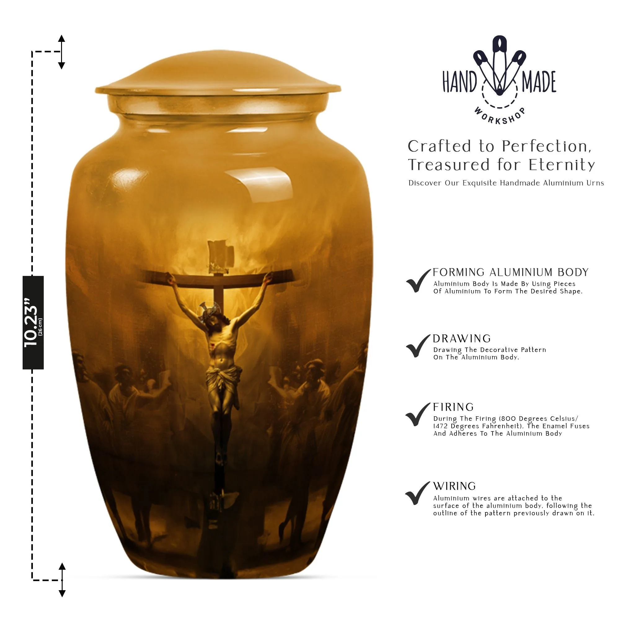 Lasting Tribute Jesus Urn - A Touching Solace Memorial Urn
