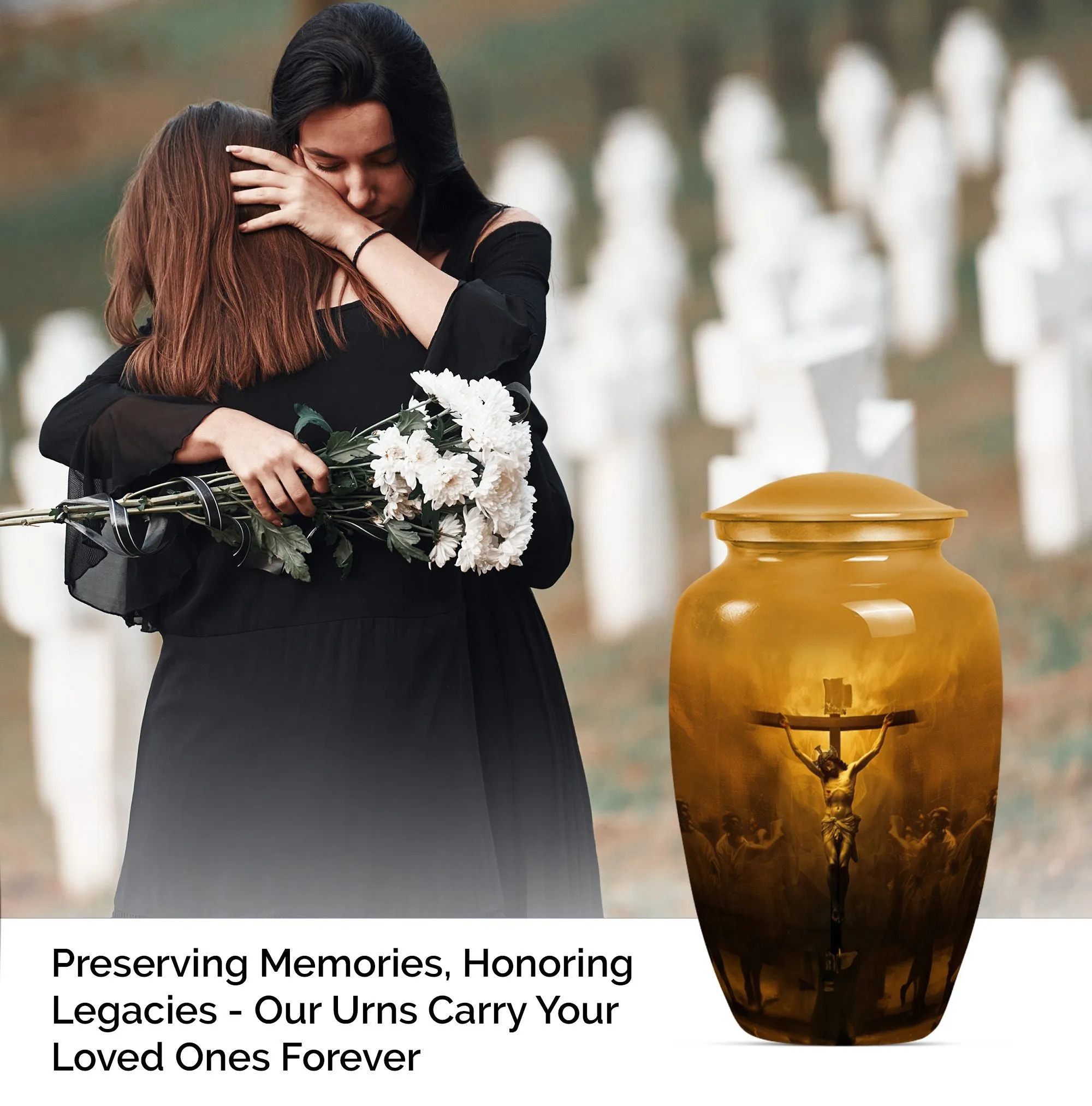 Lasting Tribute Jesus Urn - A Touching Solace Memorial Urn