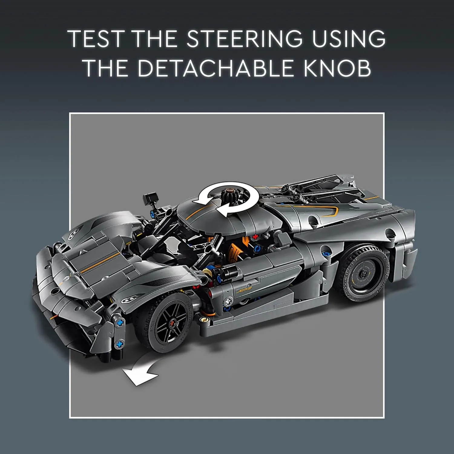 Lego 42173 - Technic Koenigsegg Jesko Absolut Grey Hypercar