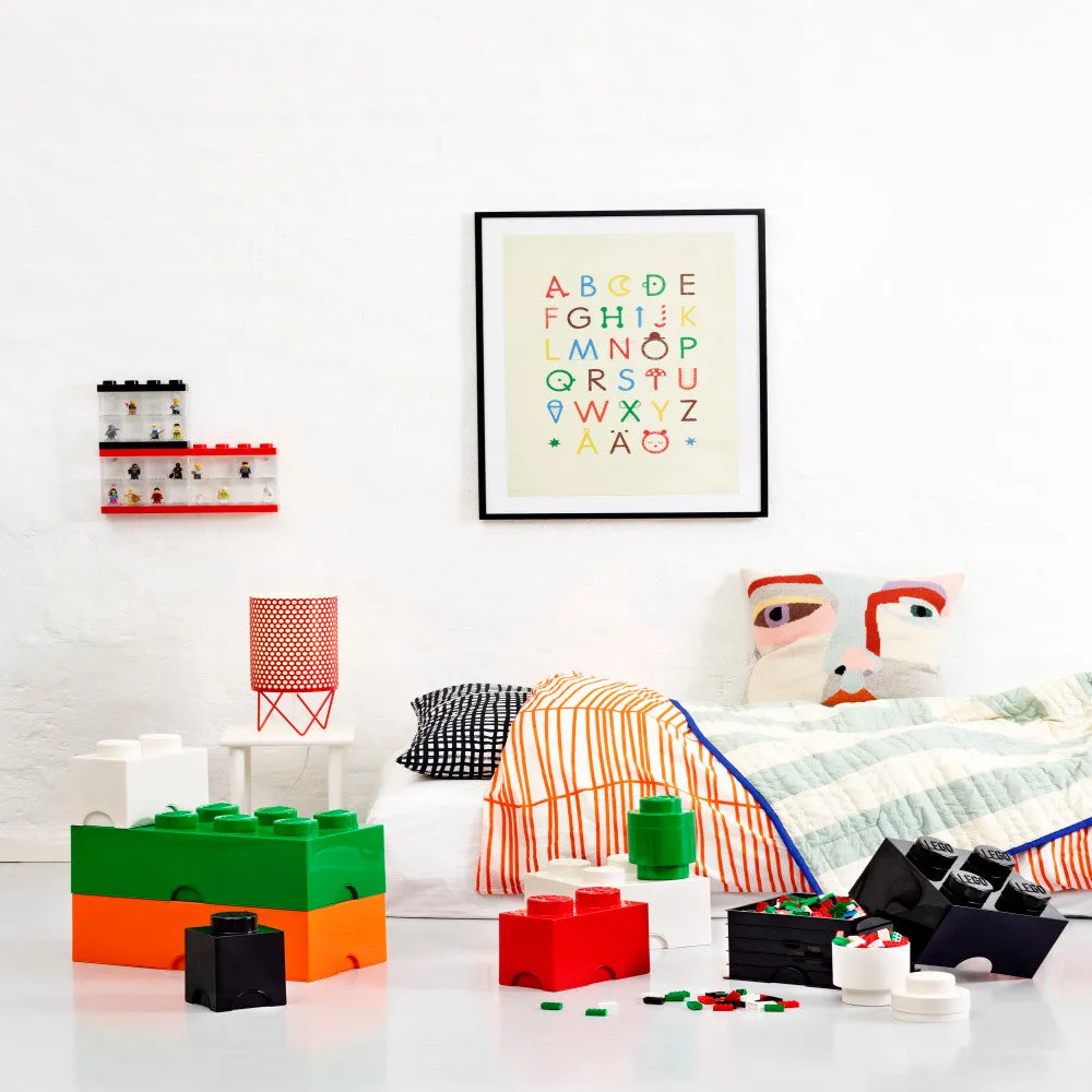 LEGO Storage Brick 8 - Stackable Black Organizer Box