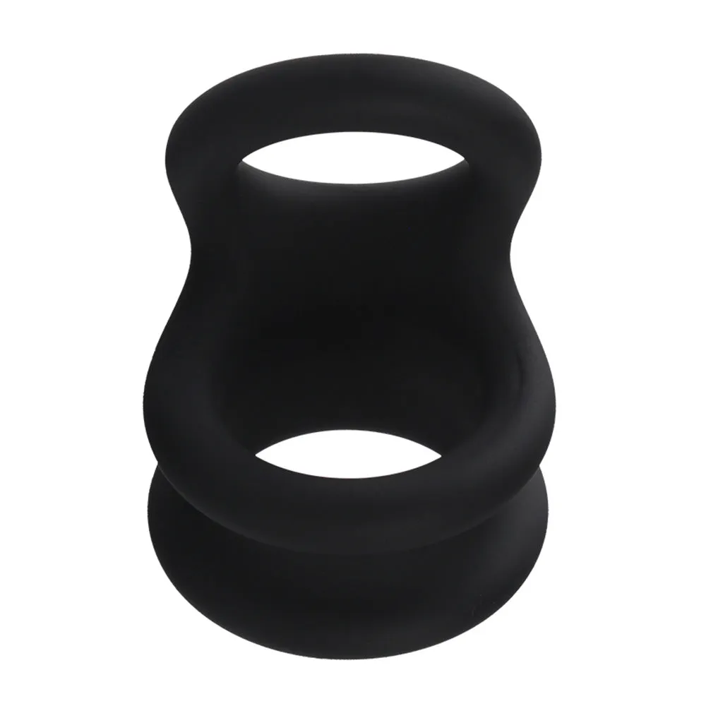 Leto Stay Hard Silicone Cock Ring & Ball Stretcher