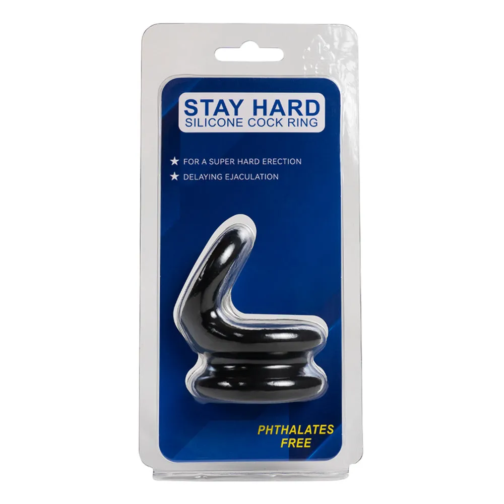 Leto Stay Hard Silicone Cock Ring & Ball Stretcher