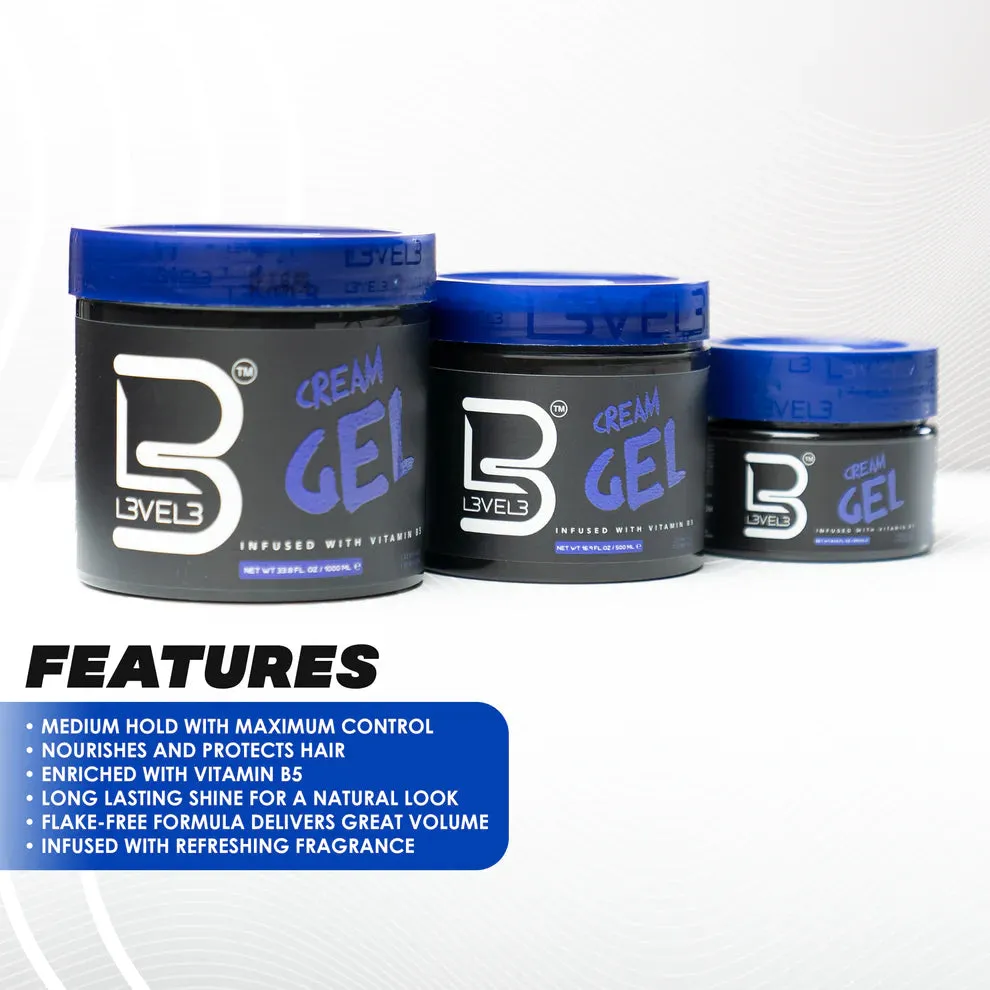 Level3 Cream Gel Infused with Vitamin B5 - Choose Size