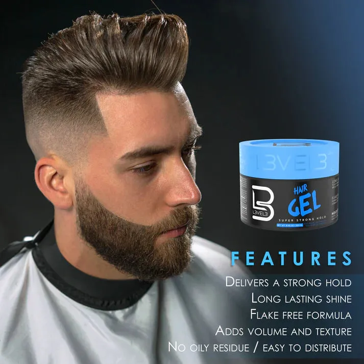Level3 Super Strong Hair Styling Gel - Choose Size