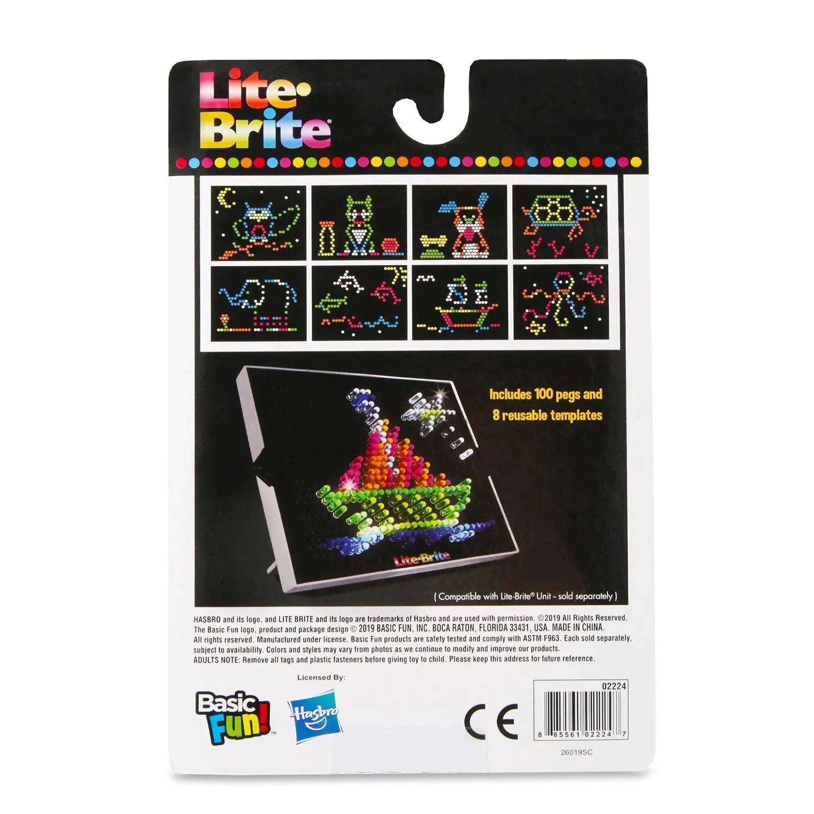 Lite Brite Peg and Template Refill Pack