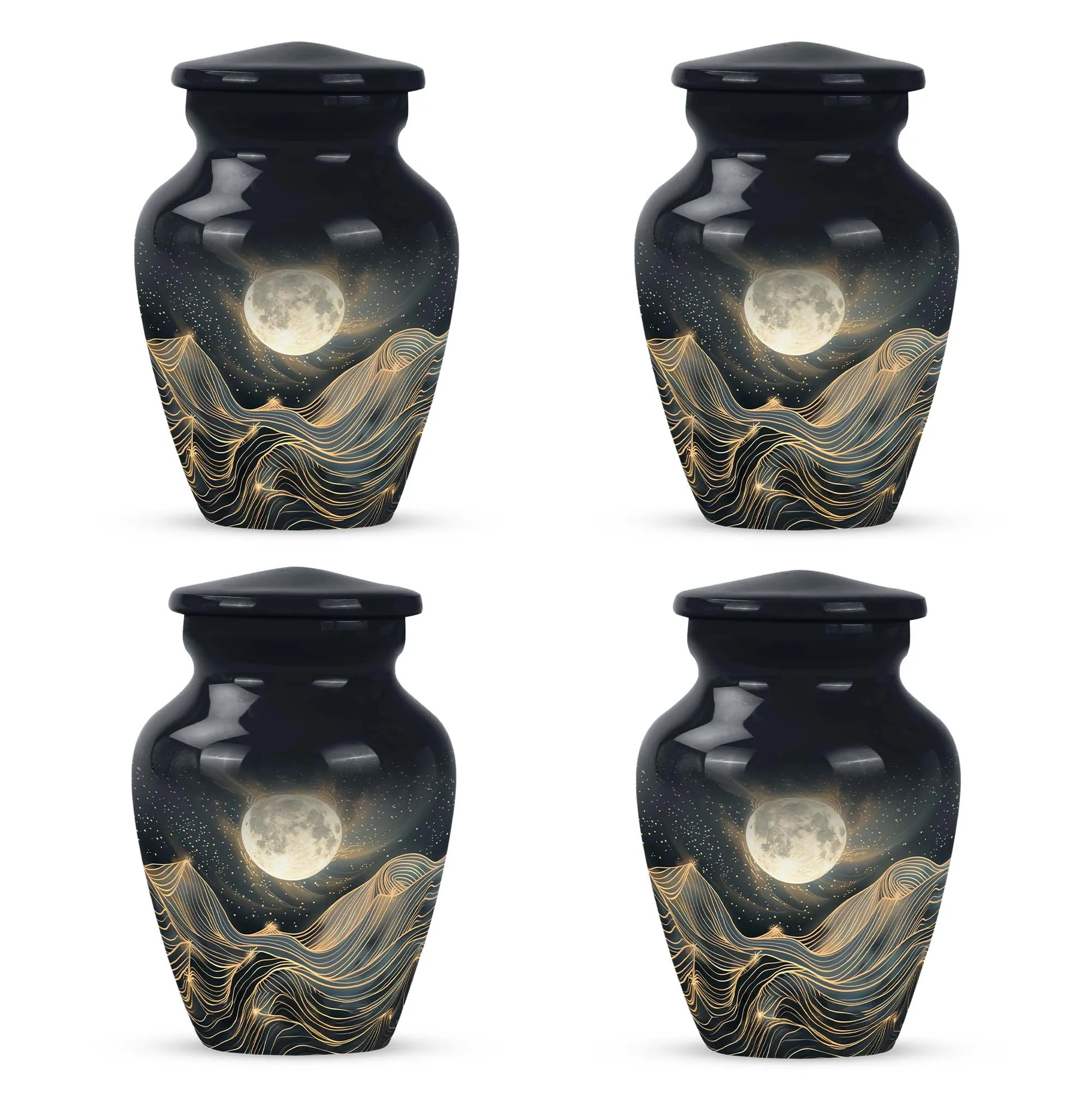 Lunar Homage - An Elegant And Lasting Memorial Urn