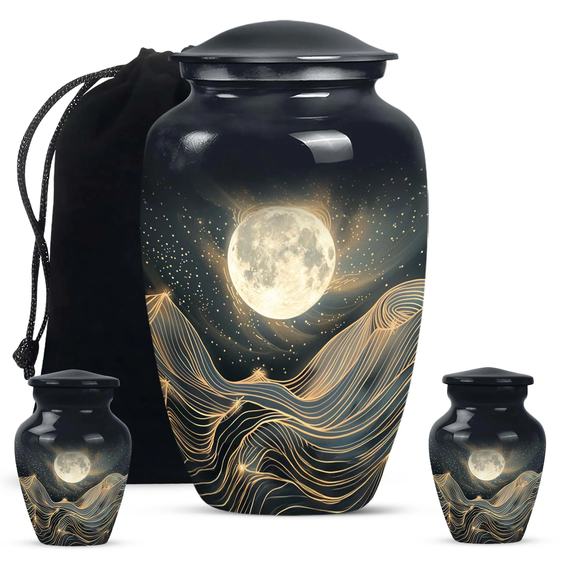 Lunar Homage - An Elegant And Lasting Memorial Urn