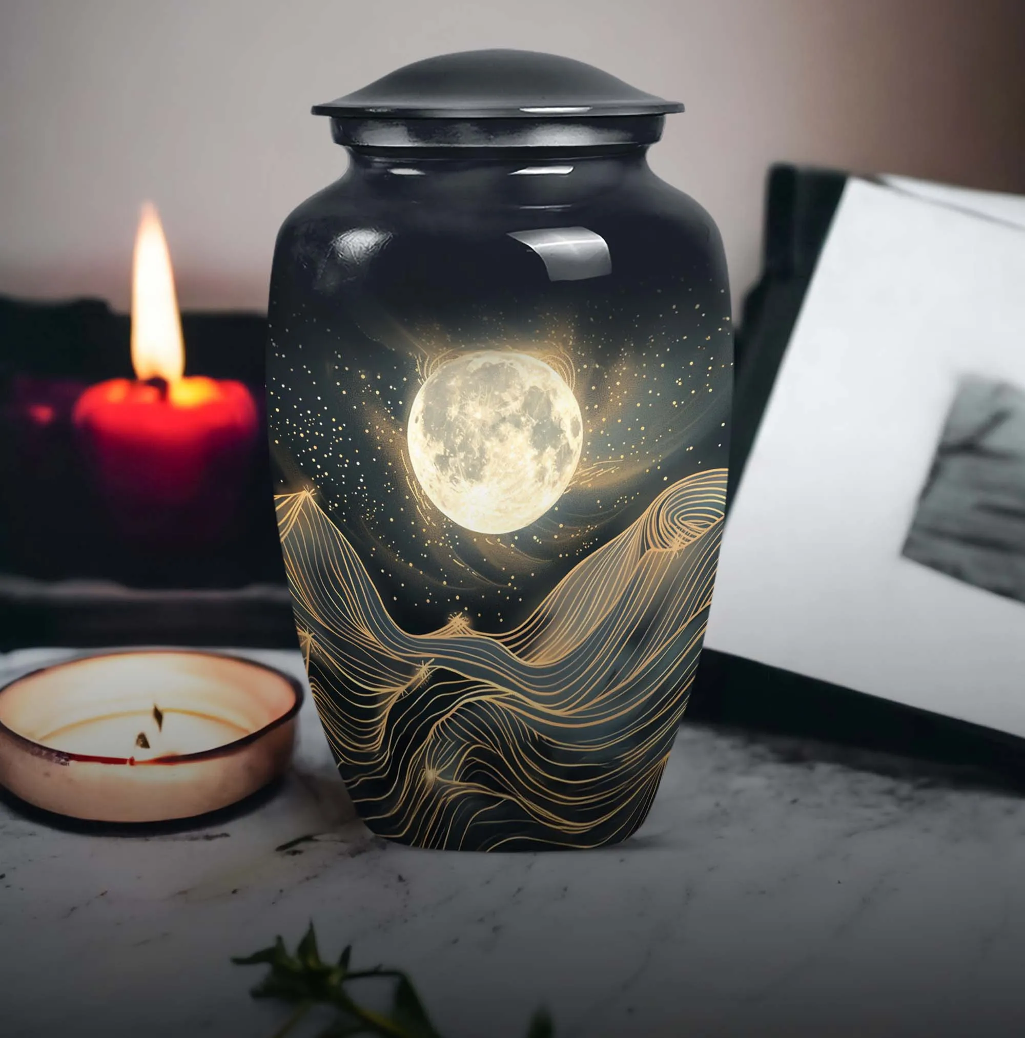 Lunar Homage - An Elegant And Lasting Memorial Urn