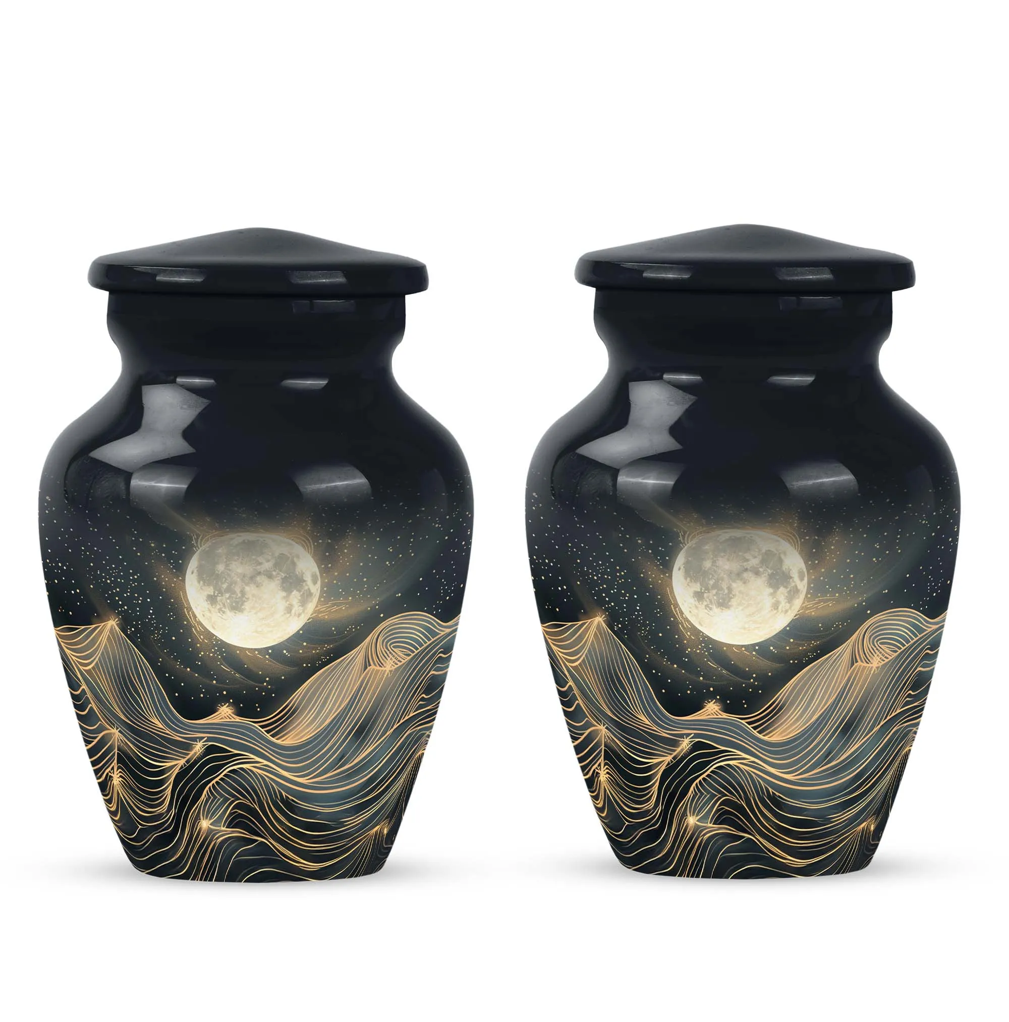 Lunar Homage - An Elegant And Lasting Memorial Urn