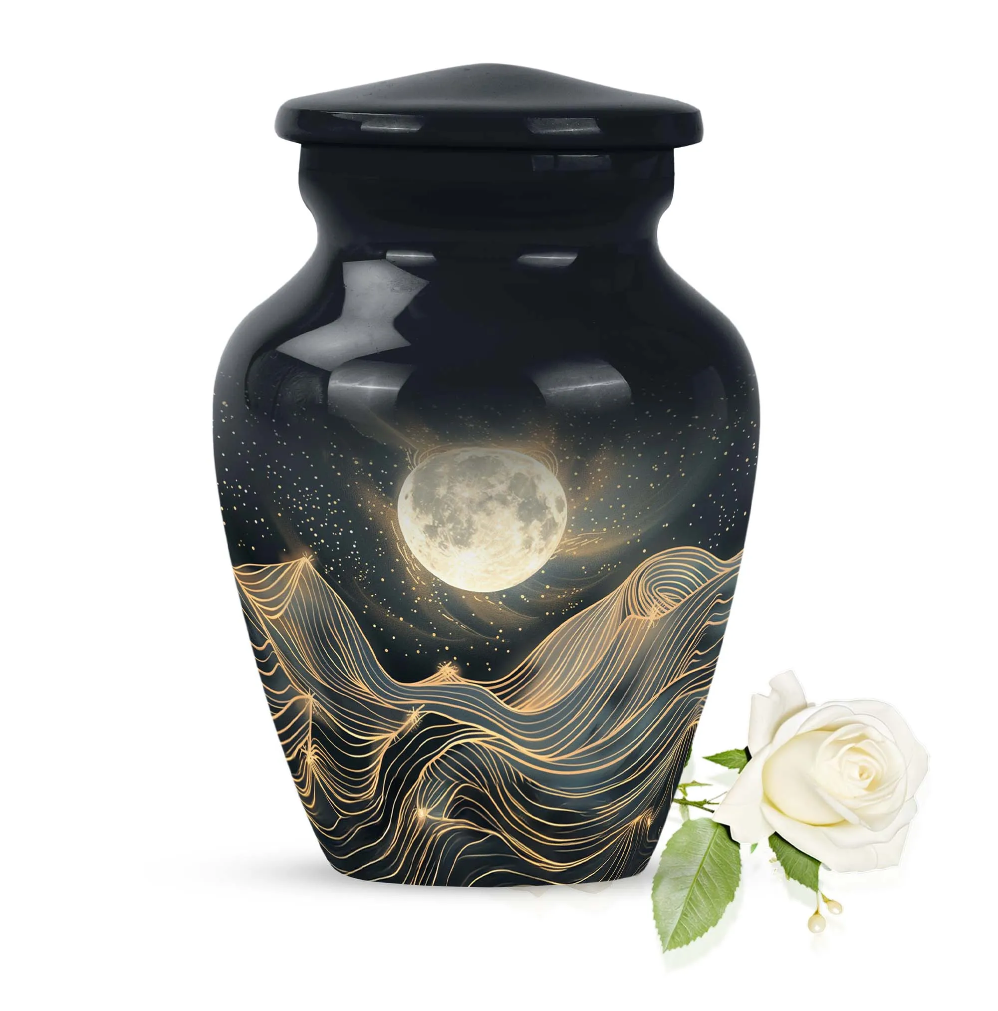Lunar Homage - An Elegant And Lasting Memorial Urn