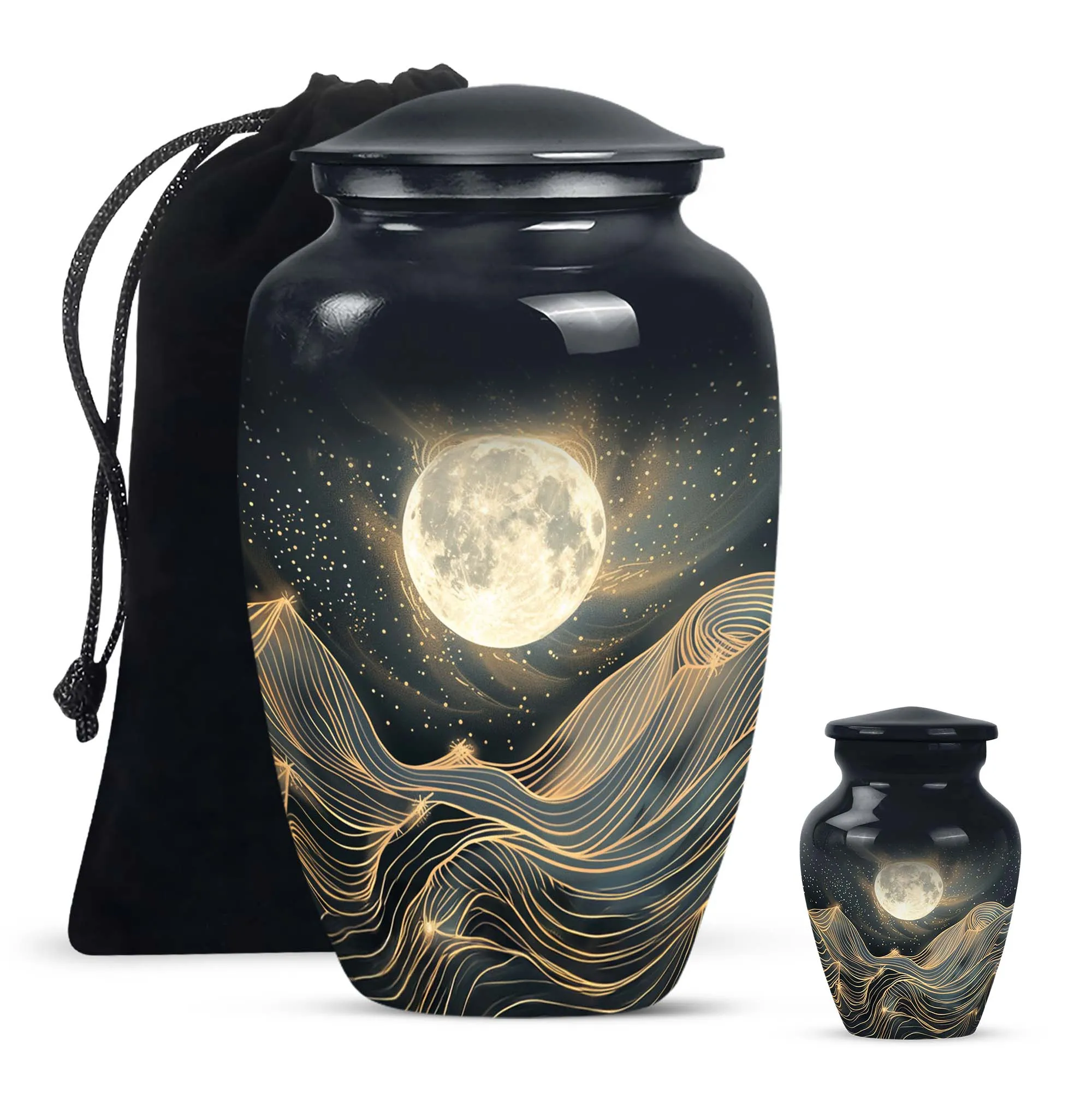 Lunar Homage - An Elegant And Lasting Memorial Urn