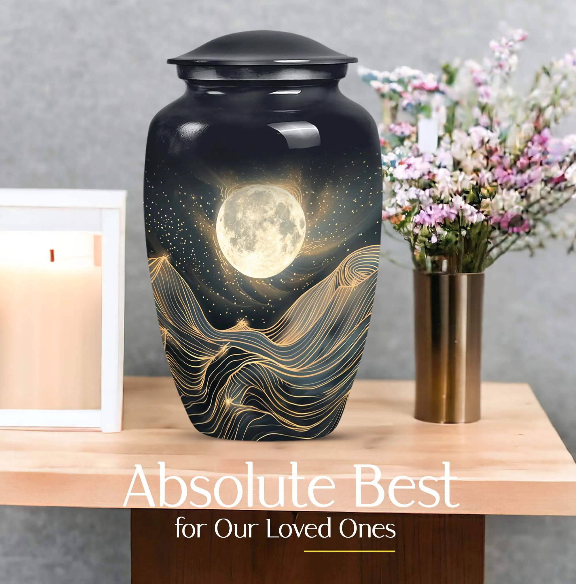 Lunar Homage - An Elegant And Lasting Memorial Urn