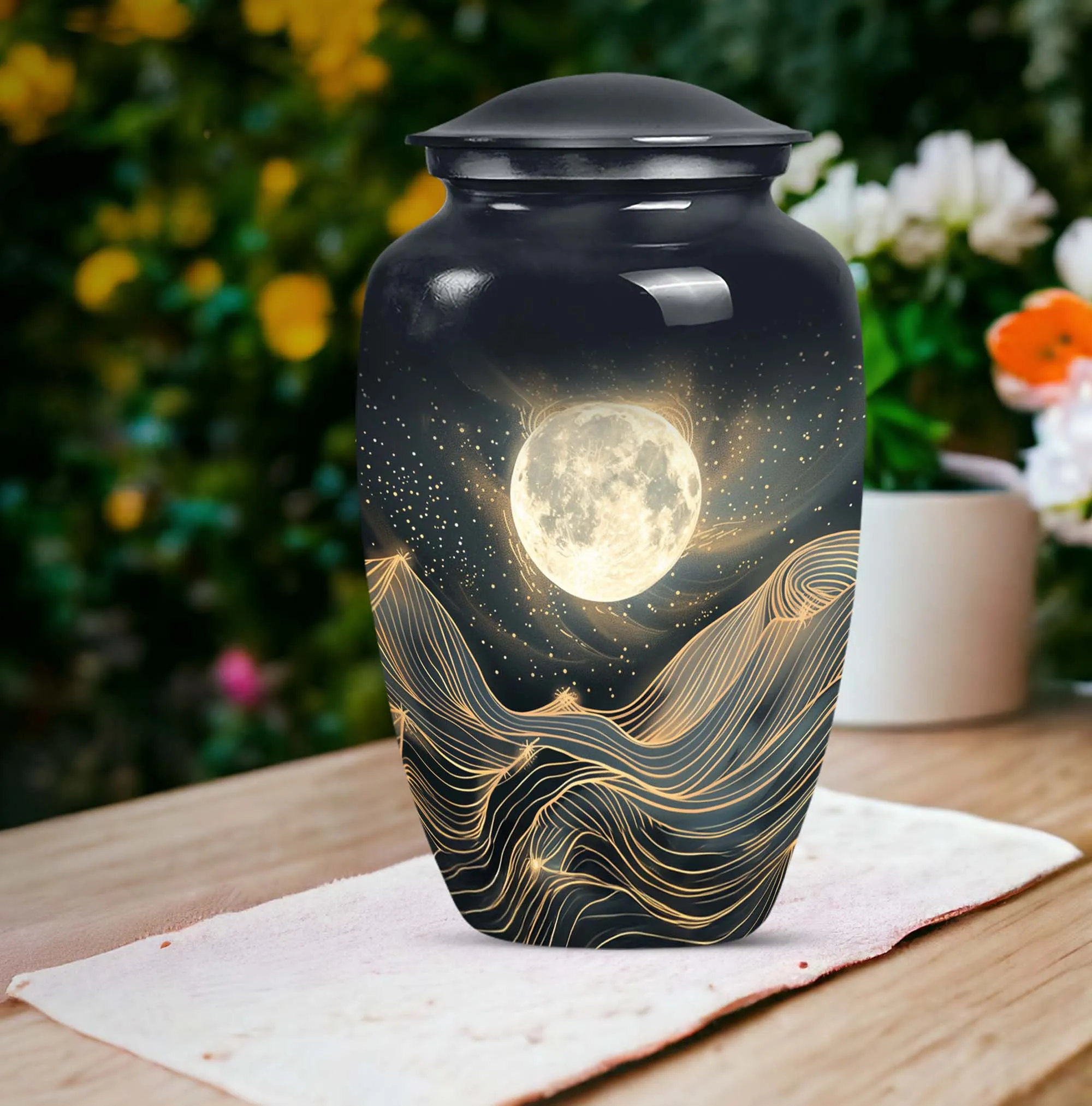 Lunar Homage - An Elegant And Lasting Memorial Urn