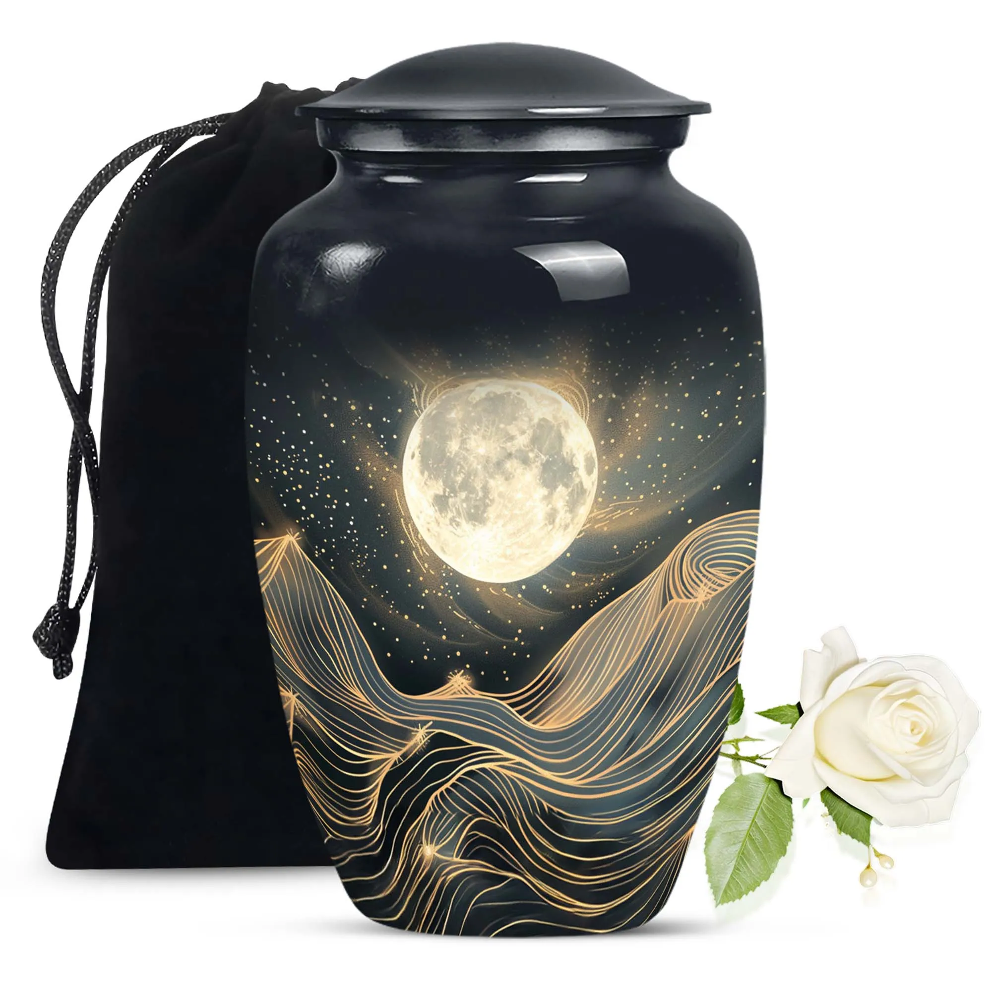 Lunar Homage - An Elegant And Lasting Memorial Urn