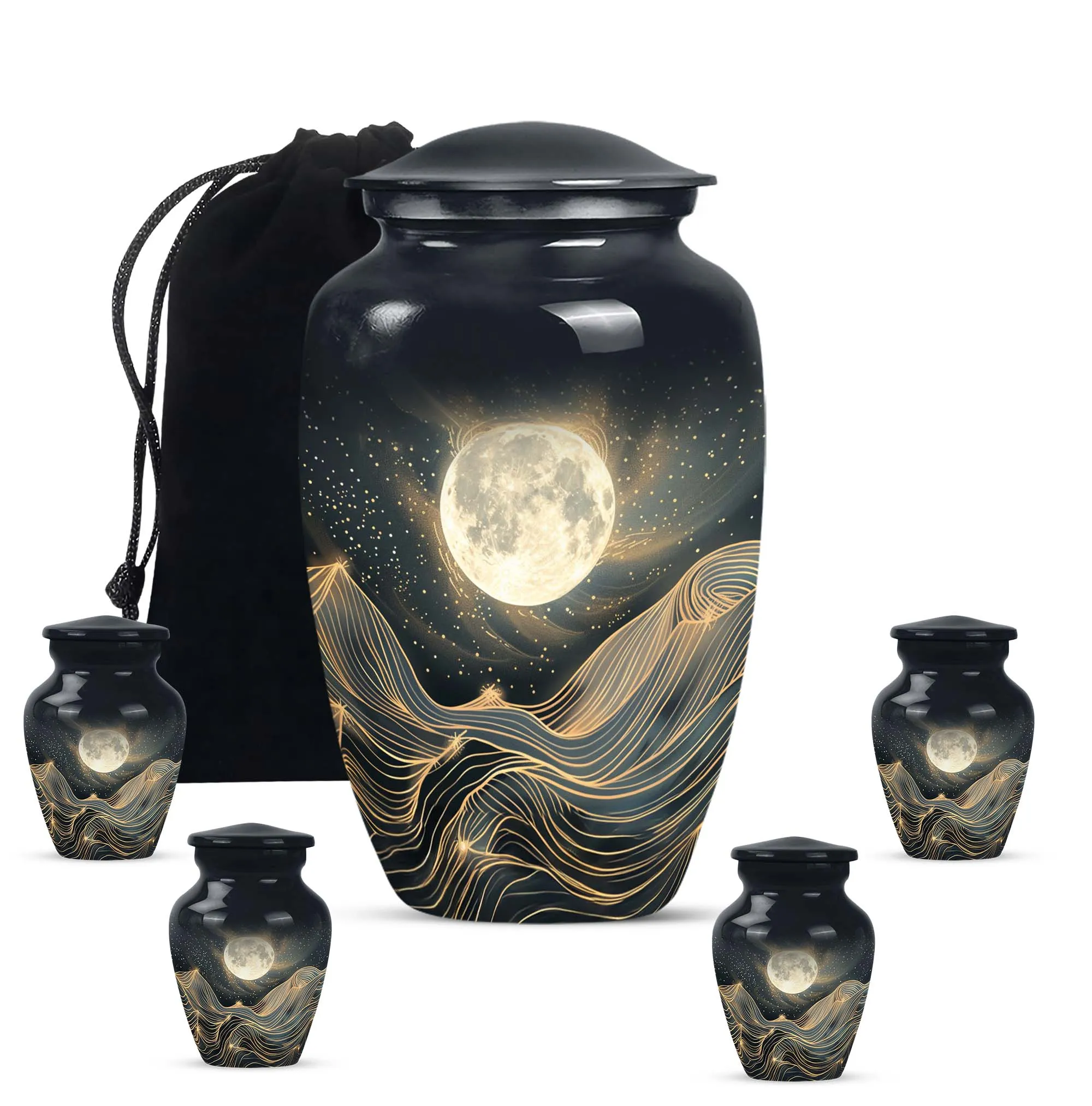 Lunar Homage - An Elegant And Lasting Memorial Urn