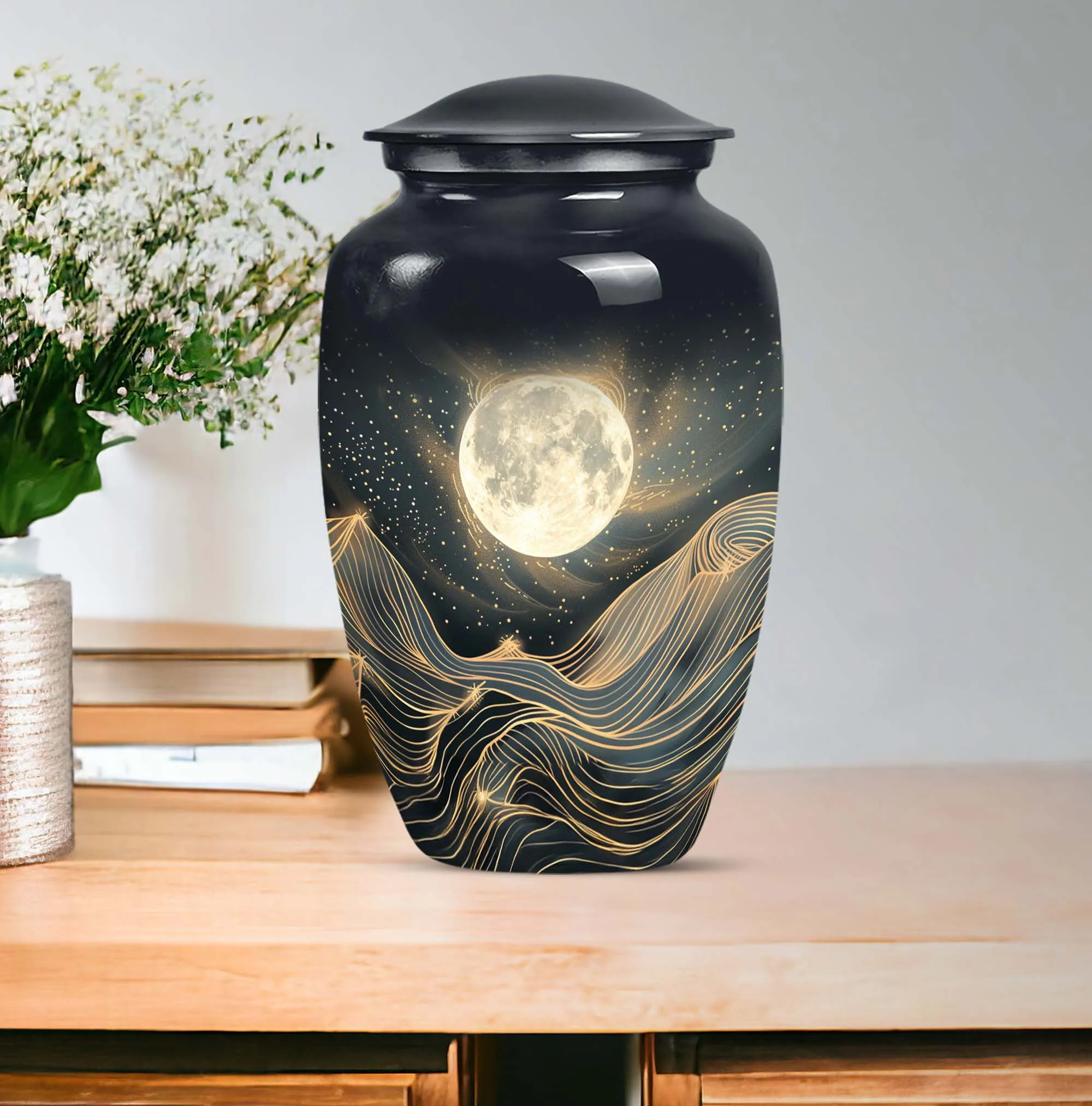 Lunar Homage - An Elegant And Lasting Memorial Urn