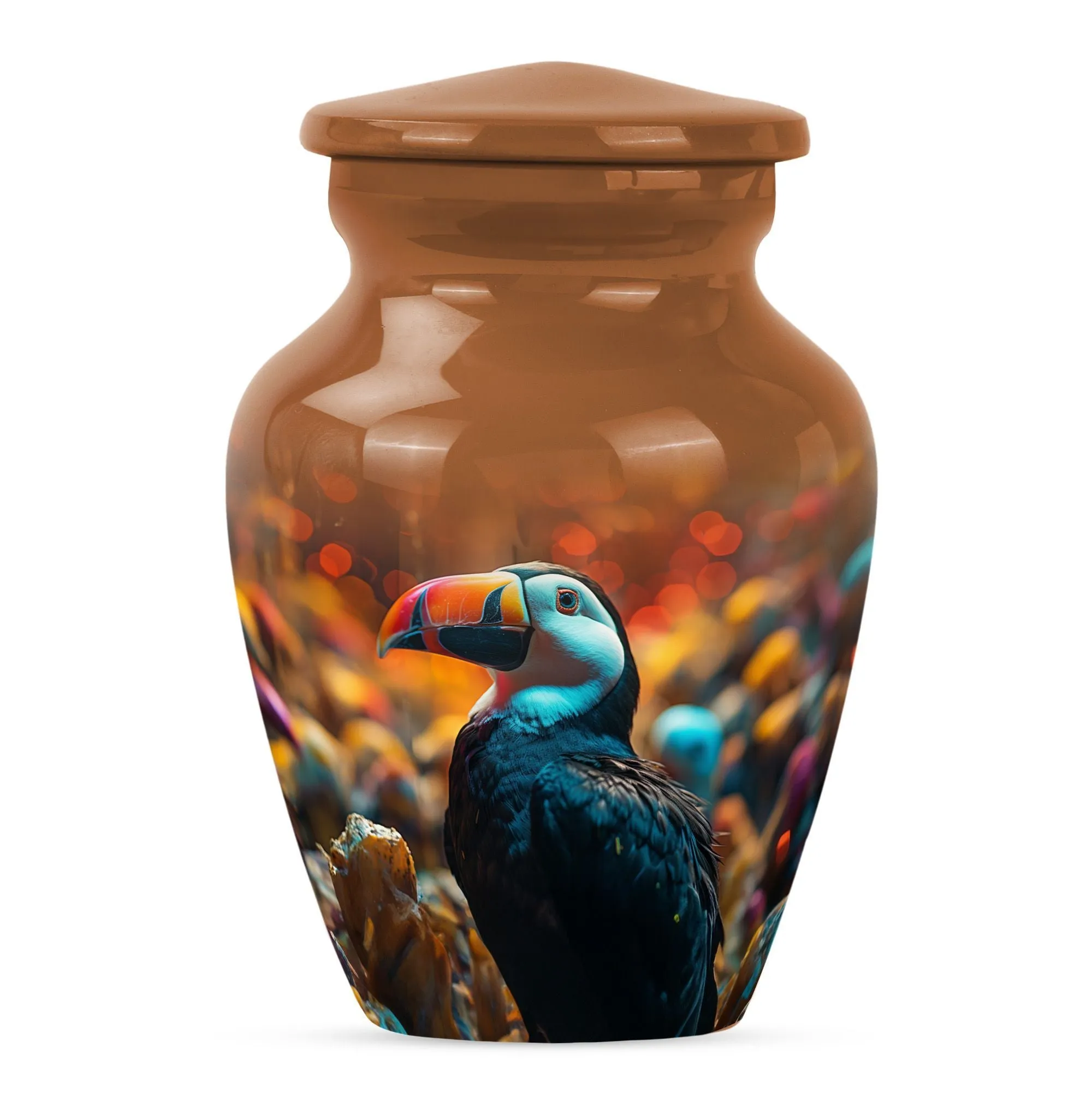 Luxury Toucans Urn: Premium Cremation Companion for Loved Ones