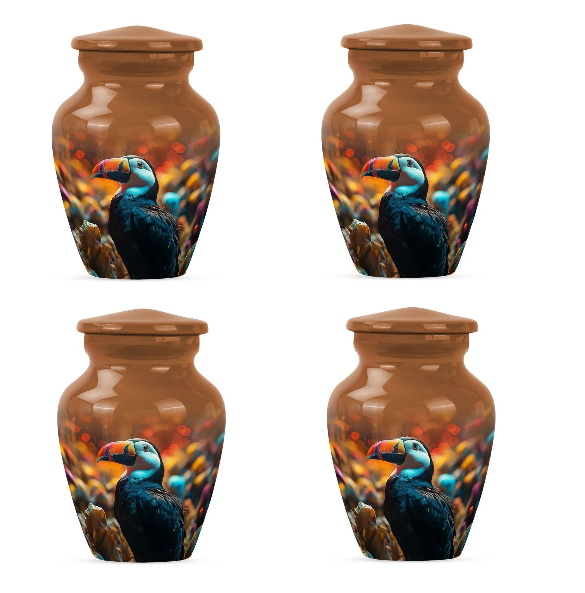 Luxury Toucans Urn: Premium Cremation Companion for Loved Ones