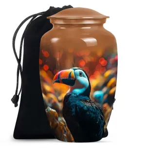 Luxury Toucans Urn: Premium Cremation Companion for Loved Ones