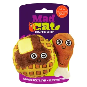 Mad Cat Chicken & Waffles Catnip Toy