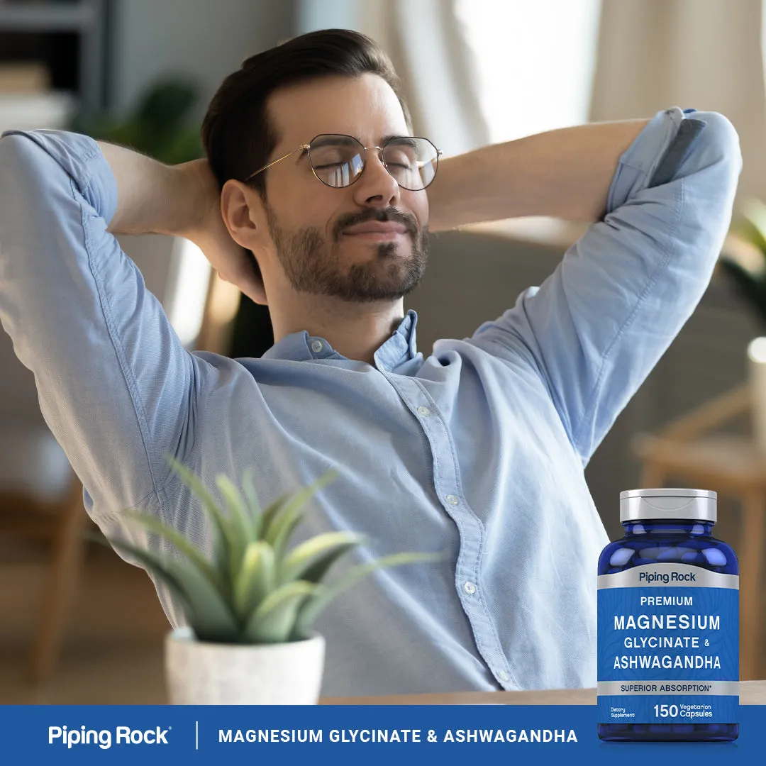 Magnesium Glycinate   Ashwagandha, 150 Vegetarian Capsules