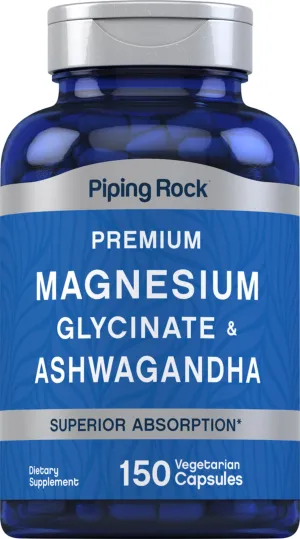 Magnesium Glycinate   Ashwagandha, 150 Vegetarian Capsules