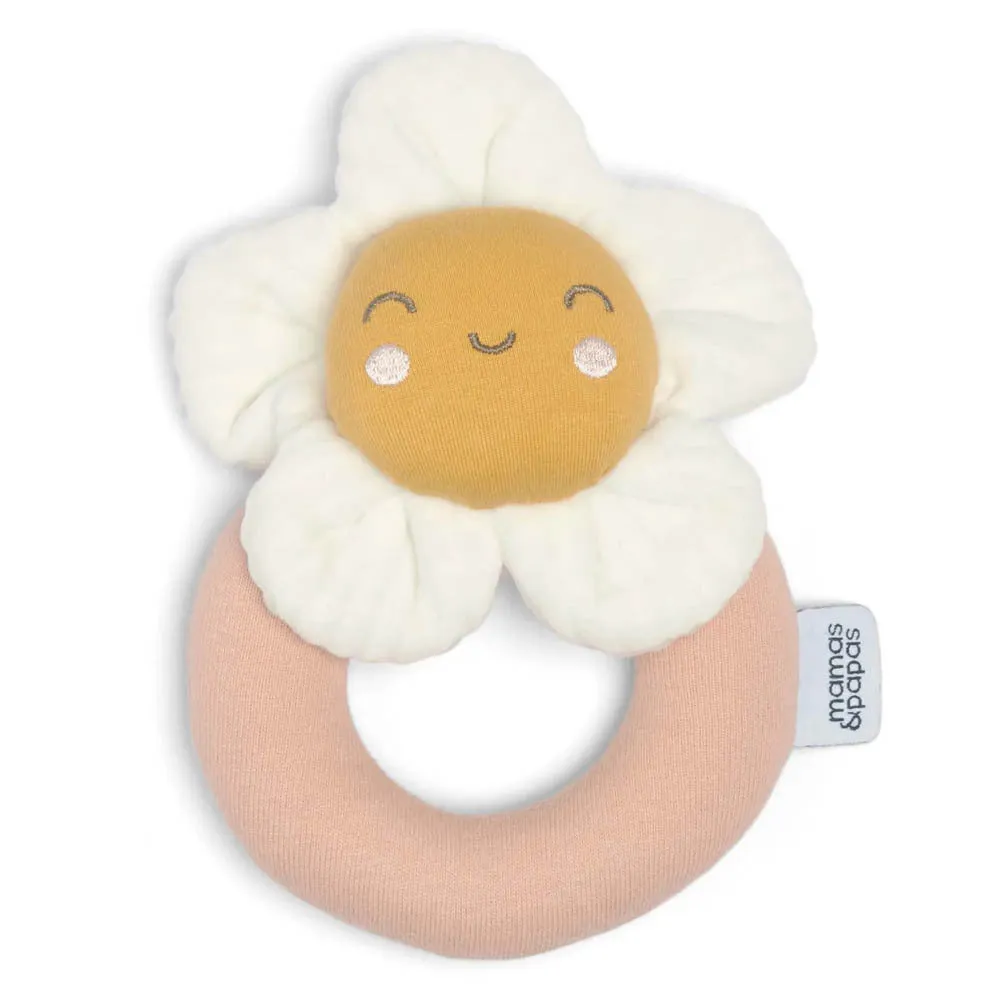 Mamas & Papas Grateful Garden Flower Grabber Ring Rattle Toy
