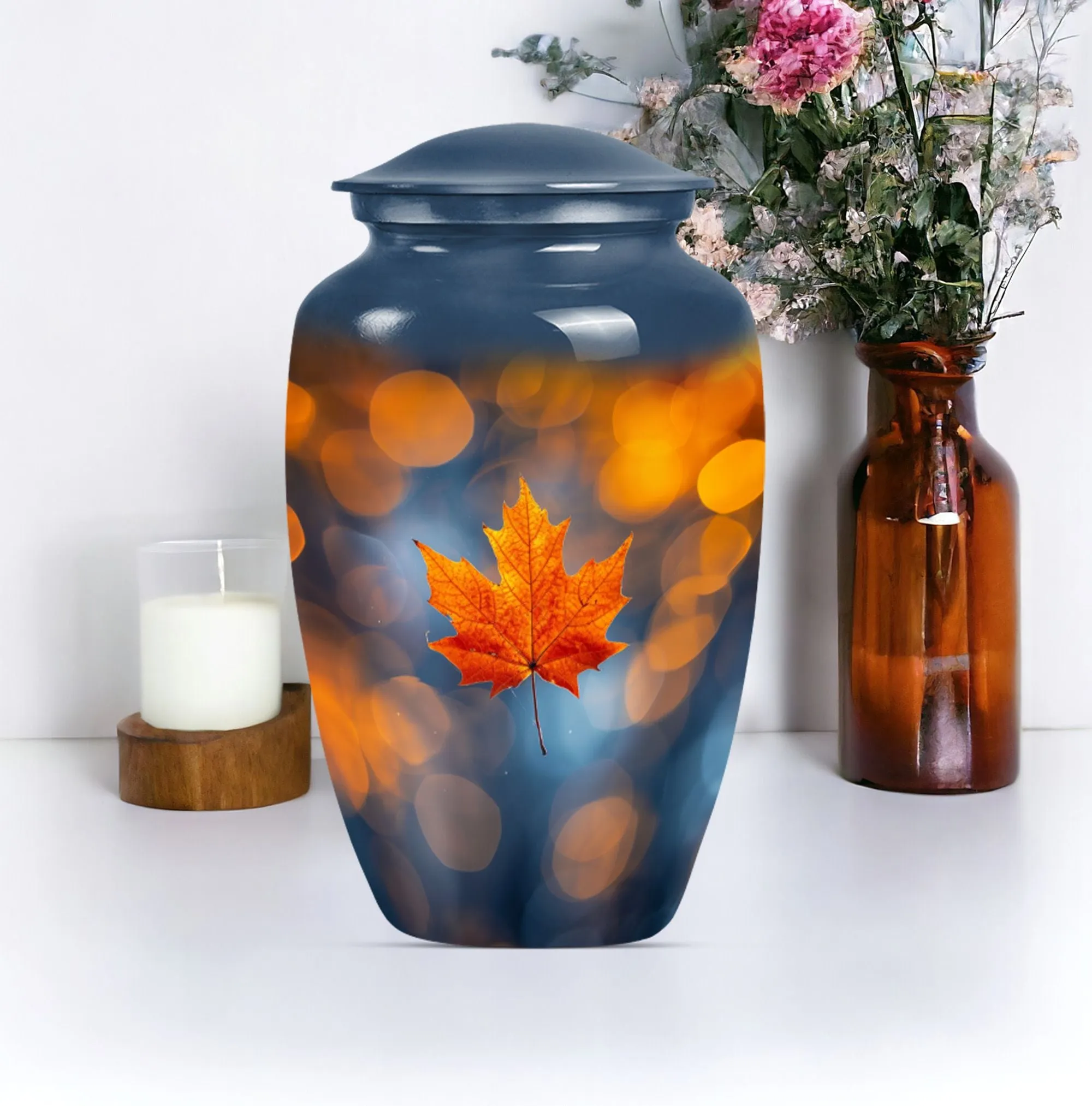 Mapple Leaf Cremation Urn for Cherishing Moments of Dad