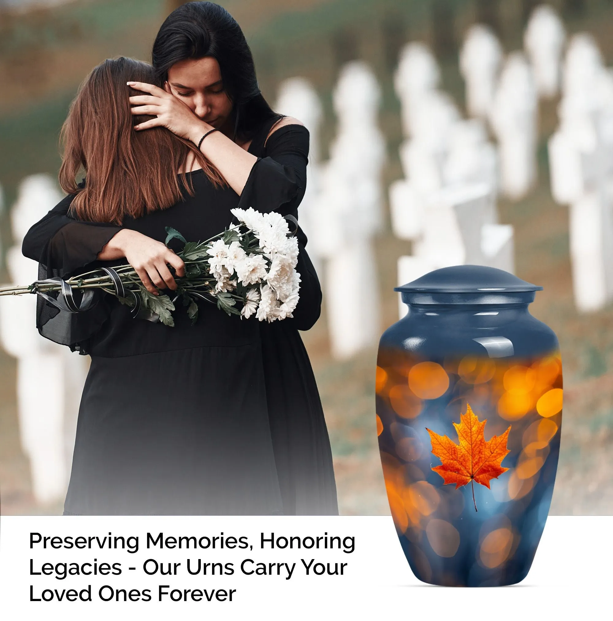 Mapple Leaf Cremation Urn for Cherishing Moments of Dad