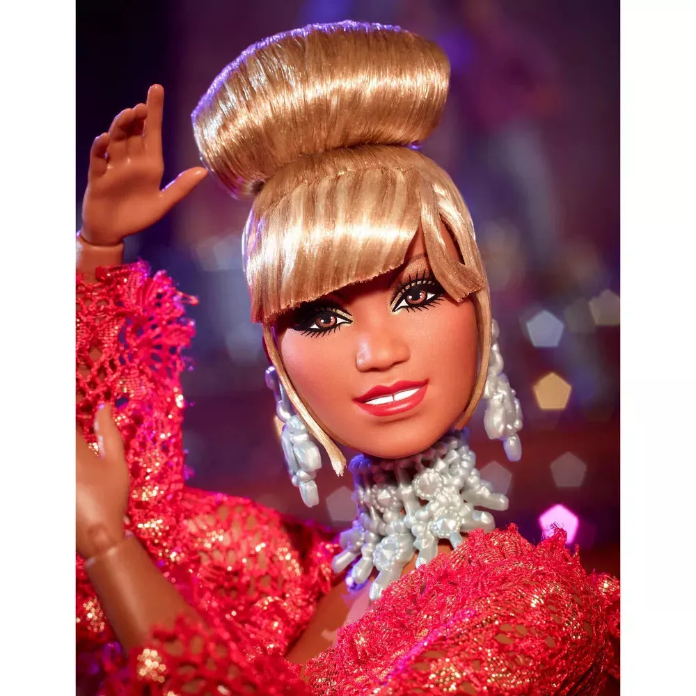 Mattel HJX31 Barbie Signature Celia Cruz Inspiring Women Collector Fashion Doll In Red Dress