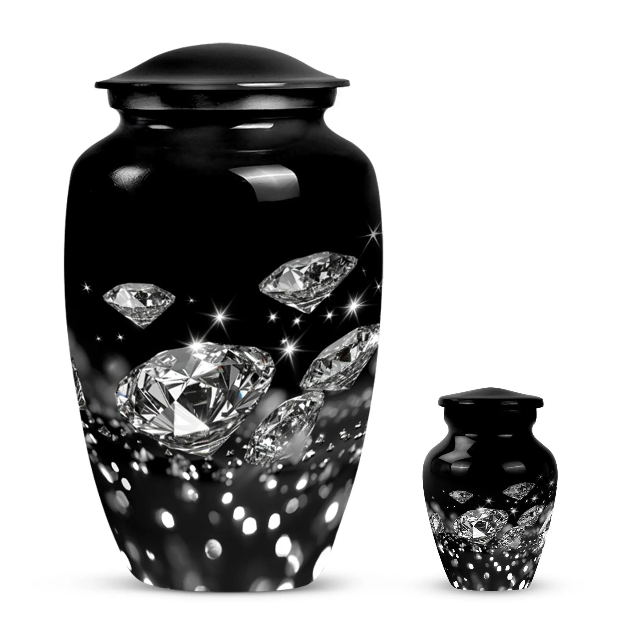 Memorial Diamond Urn: Large, Elegant Burial Companion