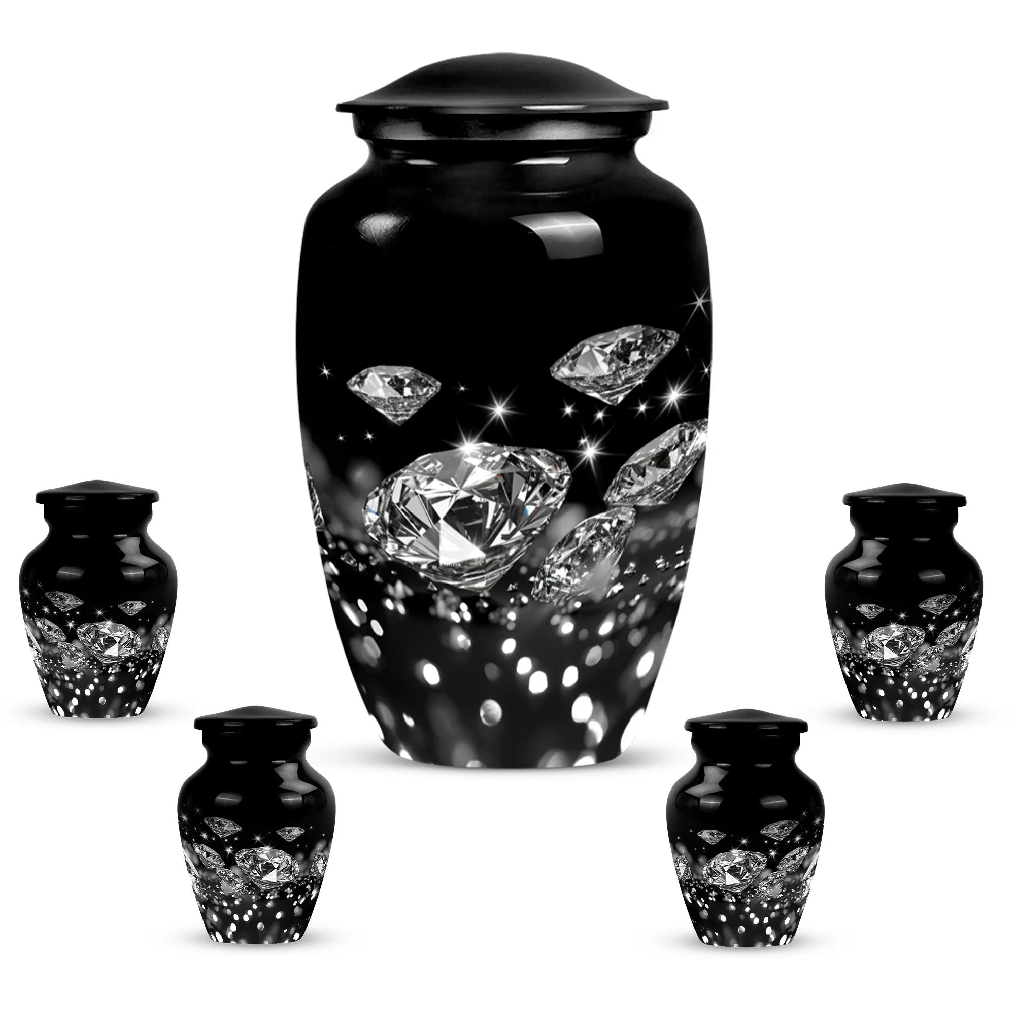 Memorial Diamond Urn: Large, Elegant Burial Companion