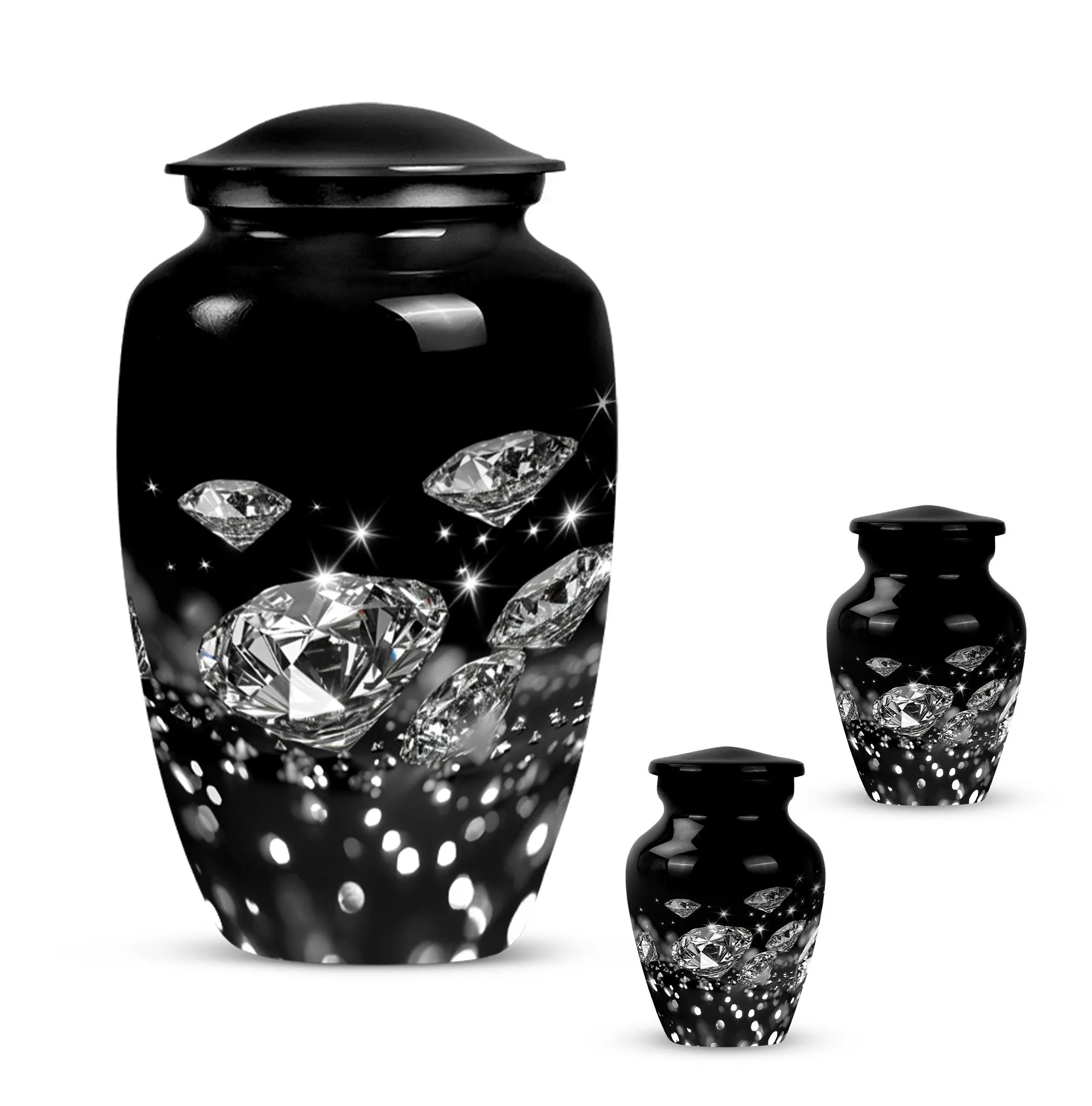 Memorial Diamond Urn: Large, Elegant Burial Companion