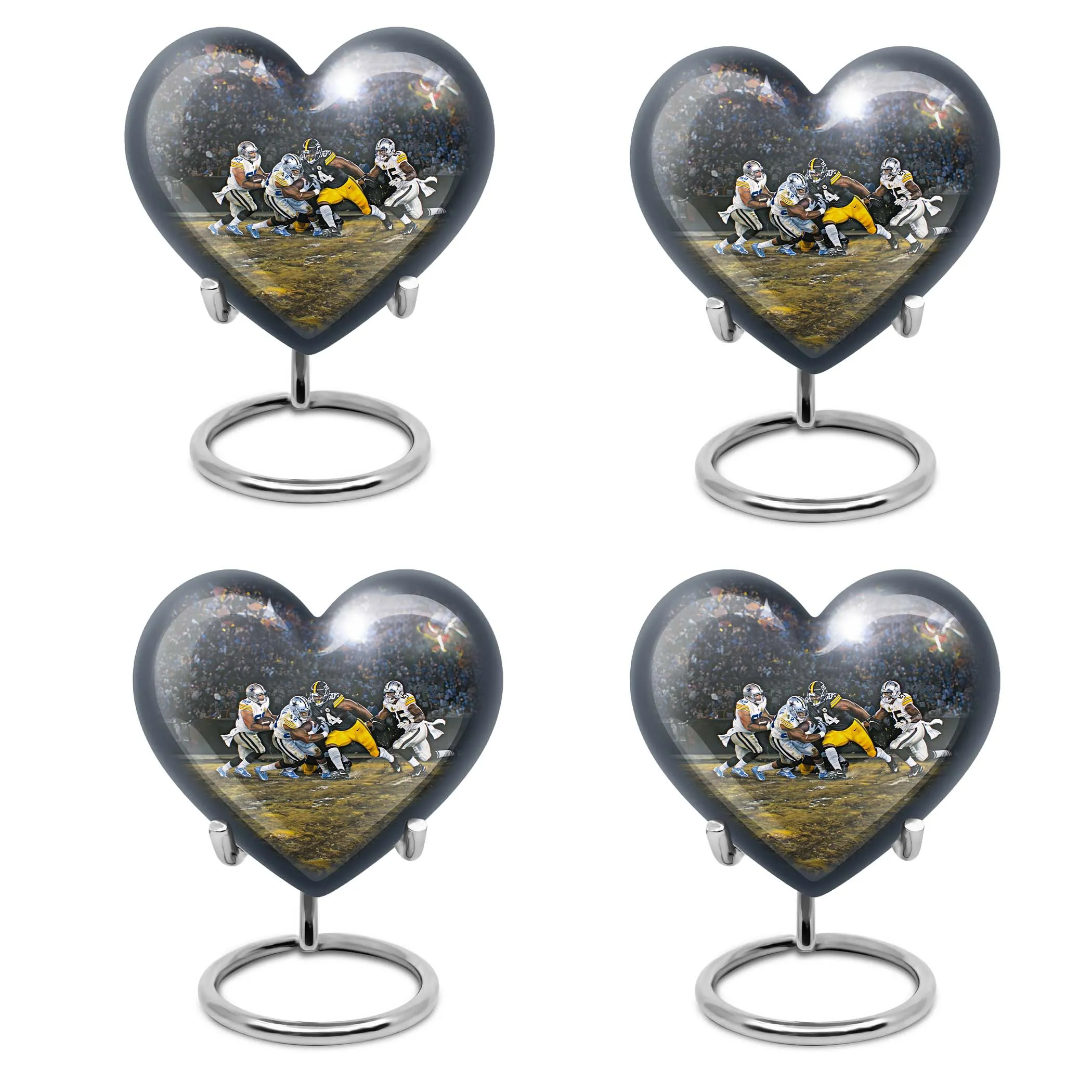 Memorial Essence: Footboll Enhanced Burial Ashes Repository Urn