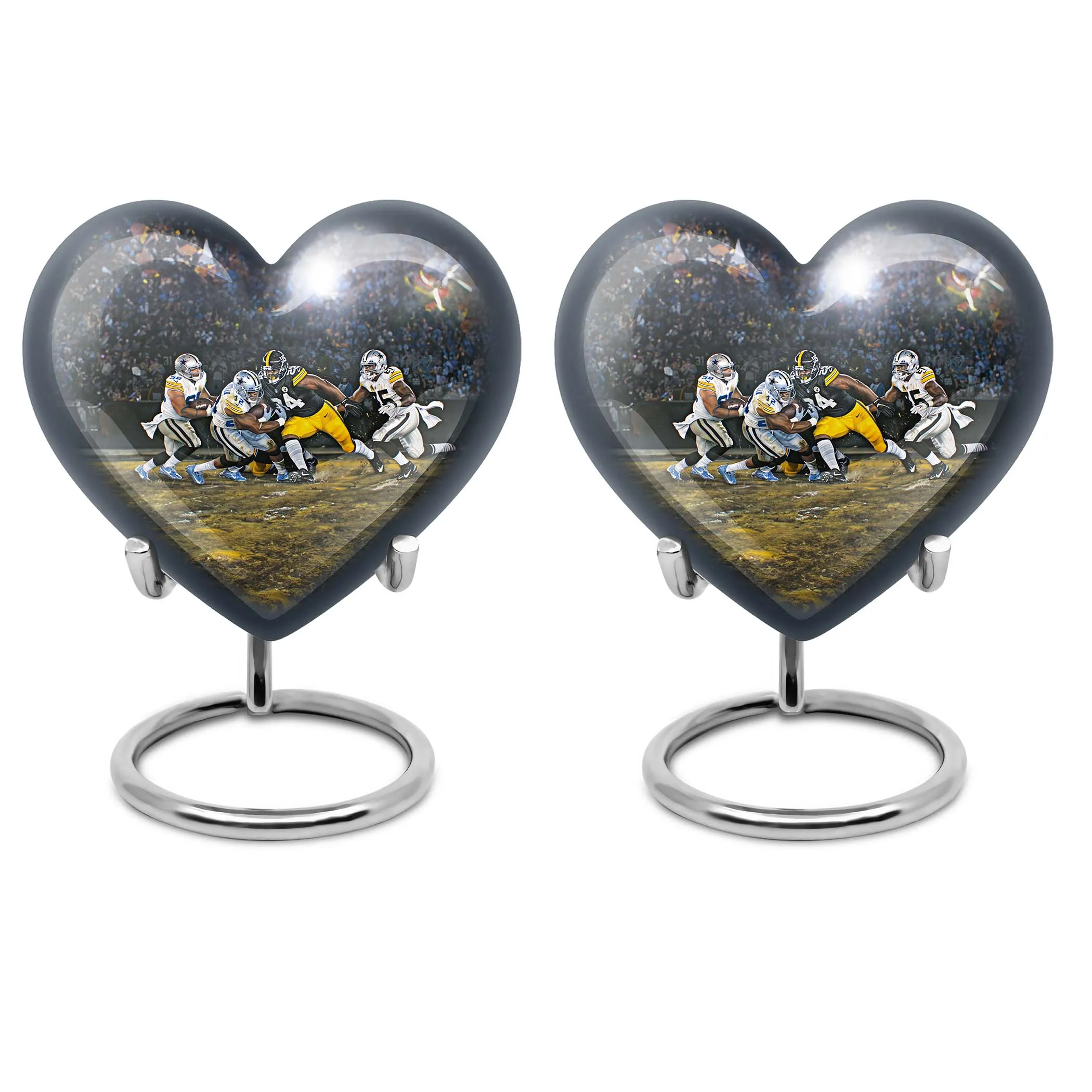 Memorial Essence: Footboll Enhanced Burial Ashes Repository Urn