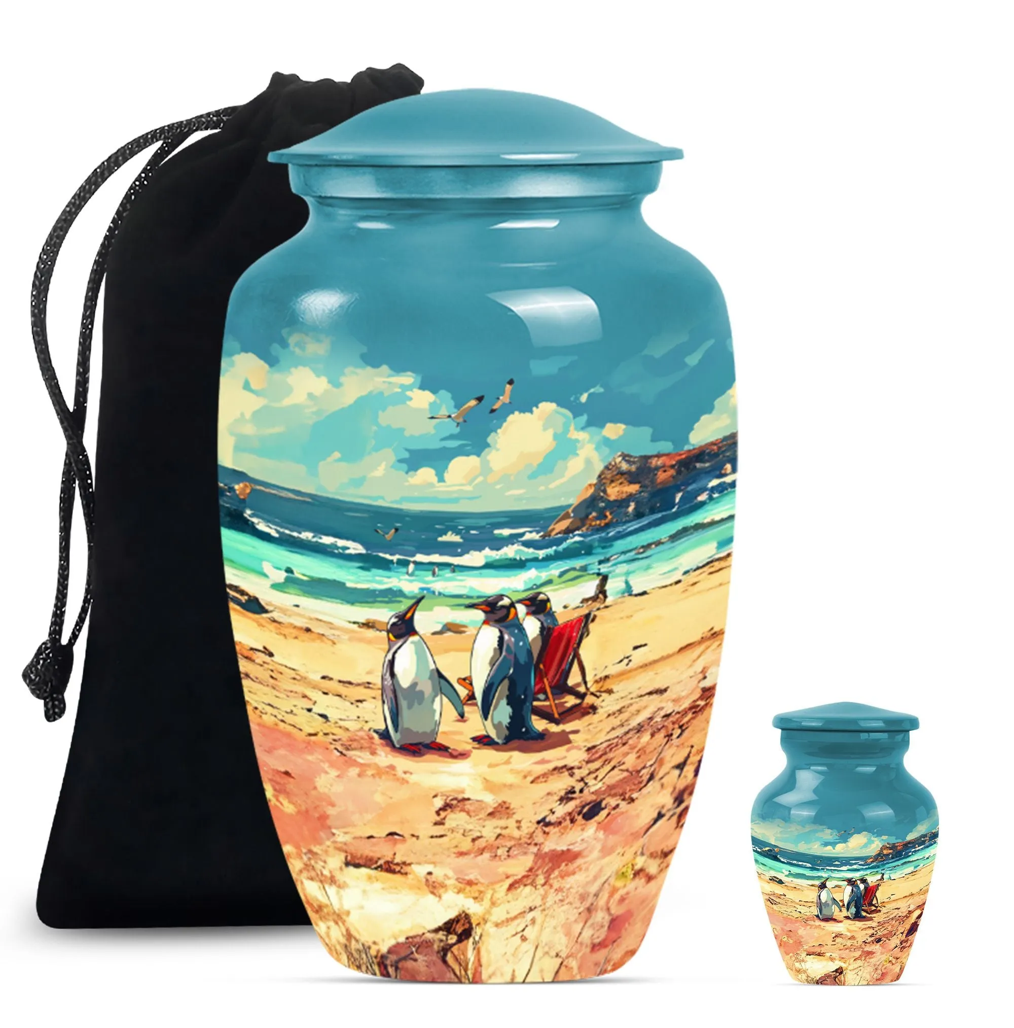 Memories Penguin Urn, Comforting Shelter for Dad's Remains