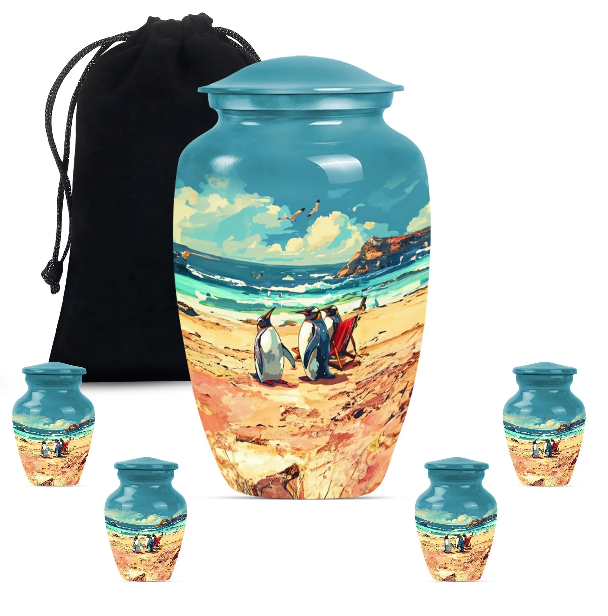 Memories Penguin Urn, Comforting Shelter for Dad's Remains