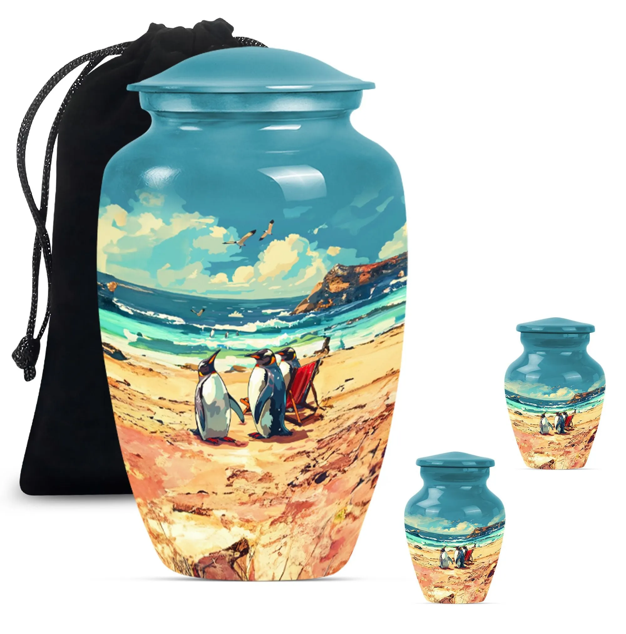 Memories Penguin Urn, Comforting Shelter for Dad's Remains
