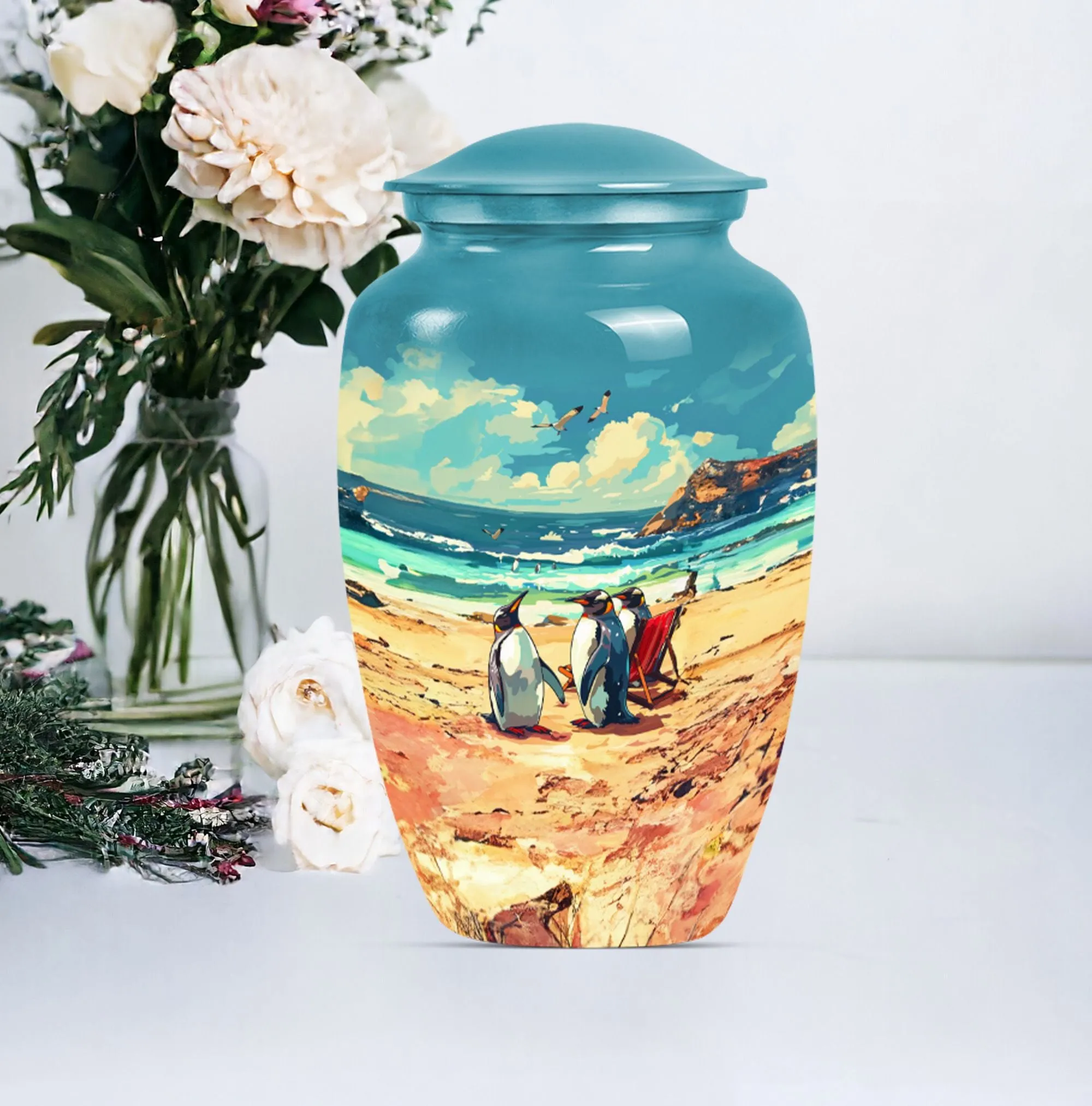 Memories Penguin Urn, Comforting Shelter for Dad's Remains