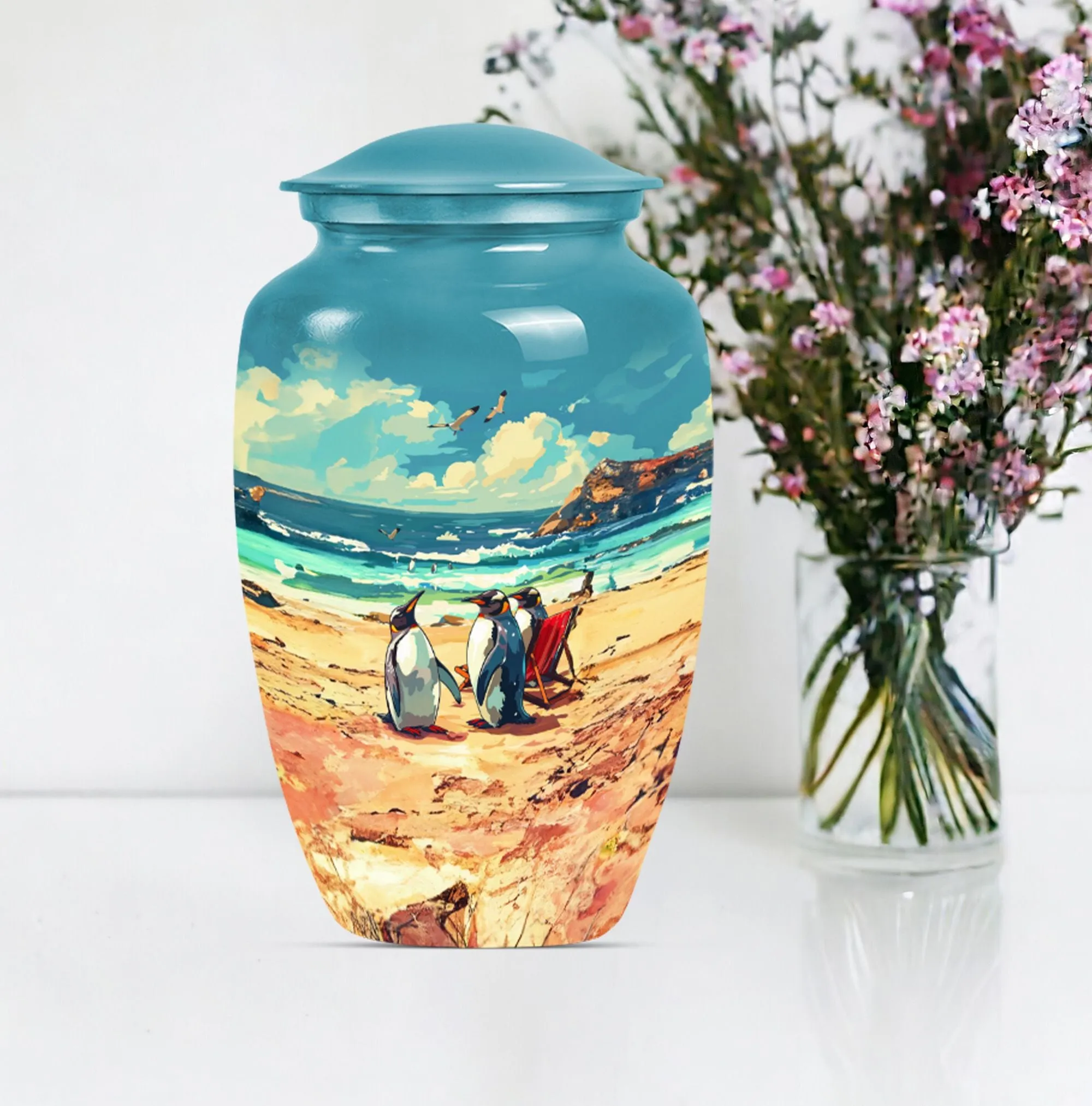 Memories Penguin Urn, Comforting Shelter for Dad's Remains